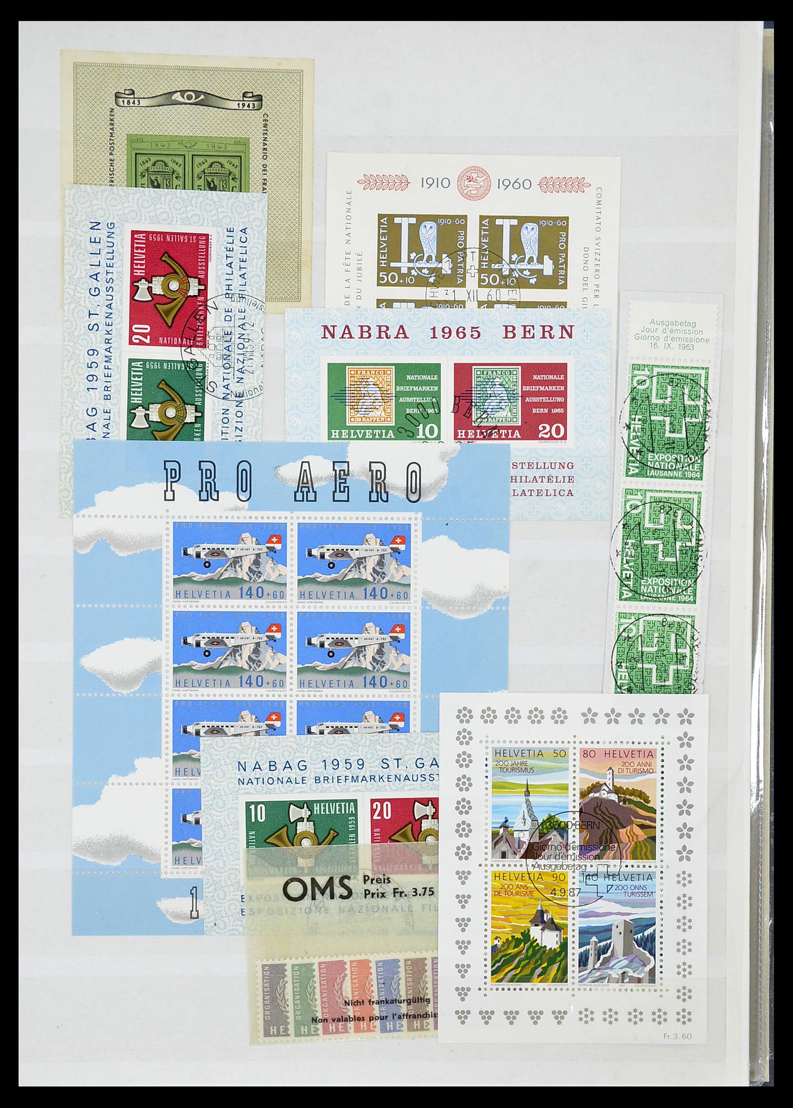 34706 115 - Stamp Collection 34706 Switzerland 1850-1991.