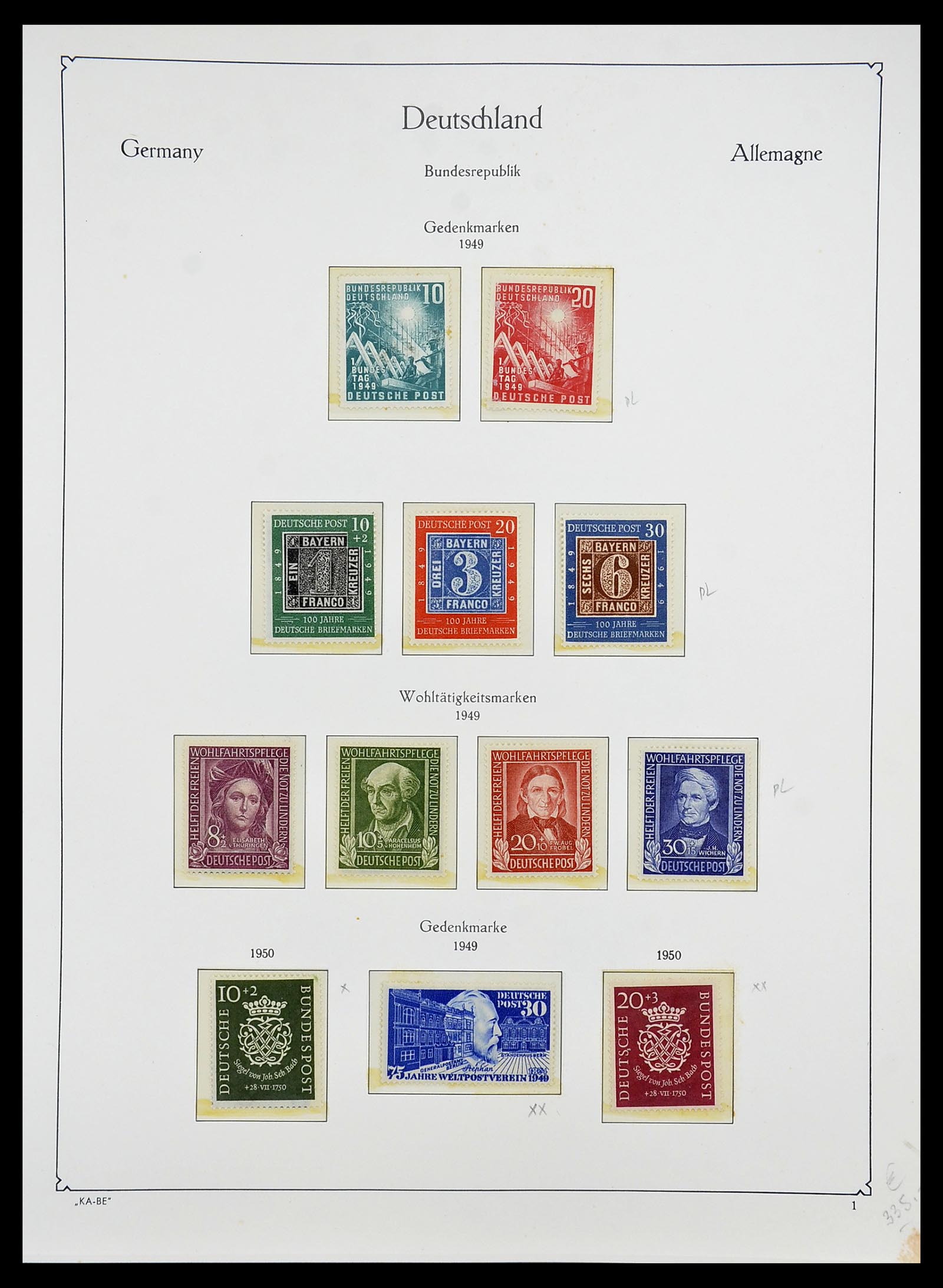 34707 008 - Stamp Collection 34707 Bundespost 1945-1975.