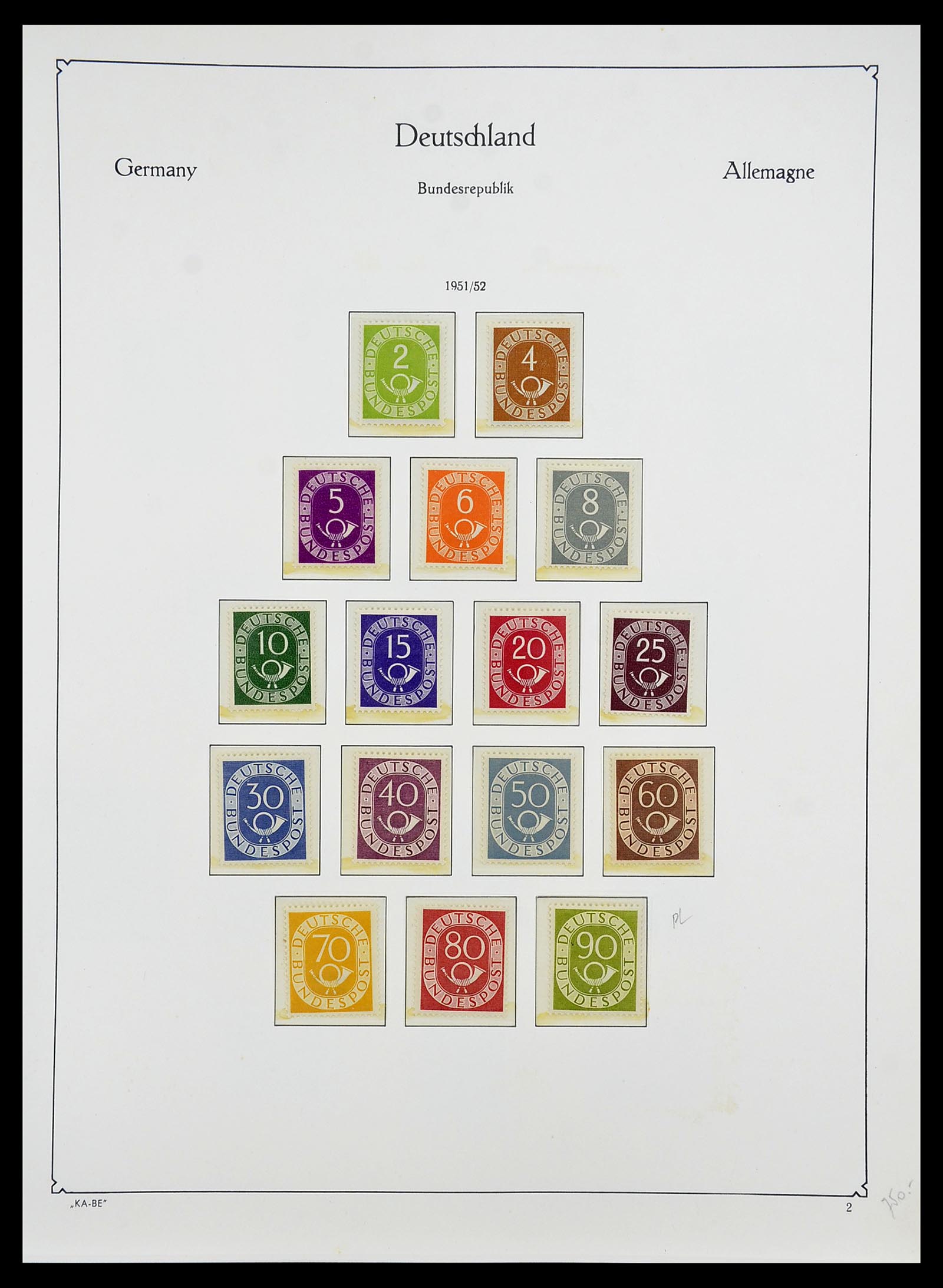 34707 009 - Postzegelverzameling 34707 Bundespost 1945-1975.