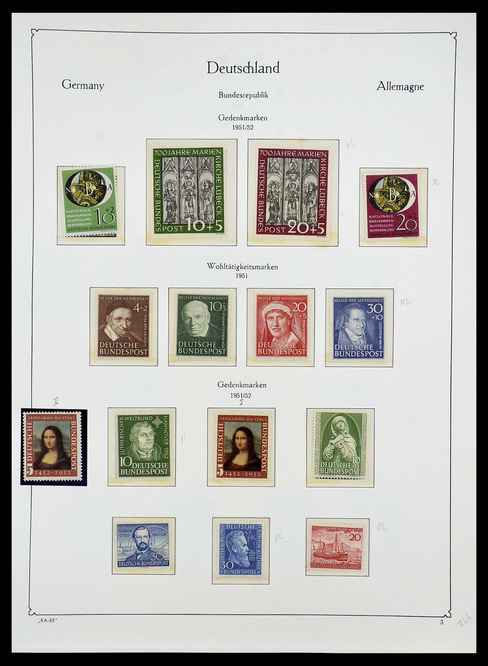 34707 010 - Stamp Collection 34707 Bundespost 1945-1975.