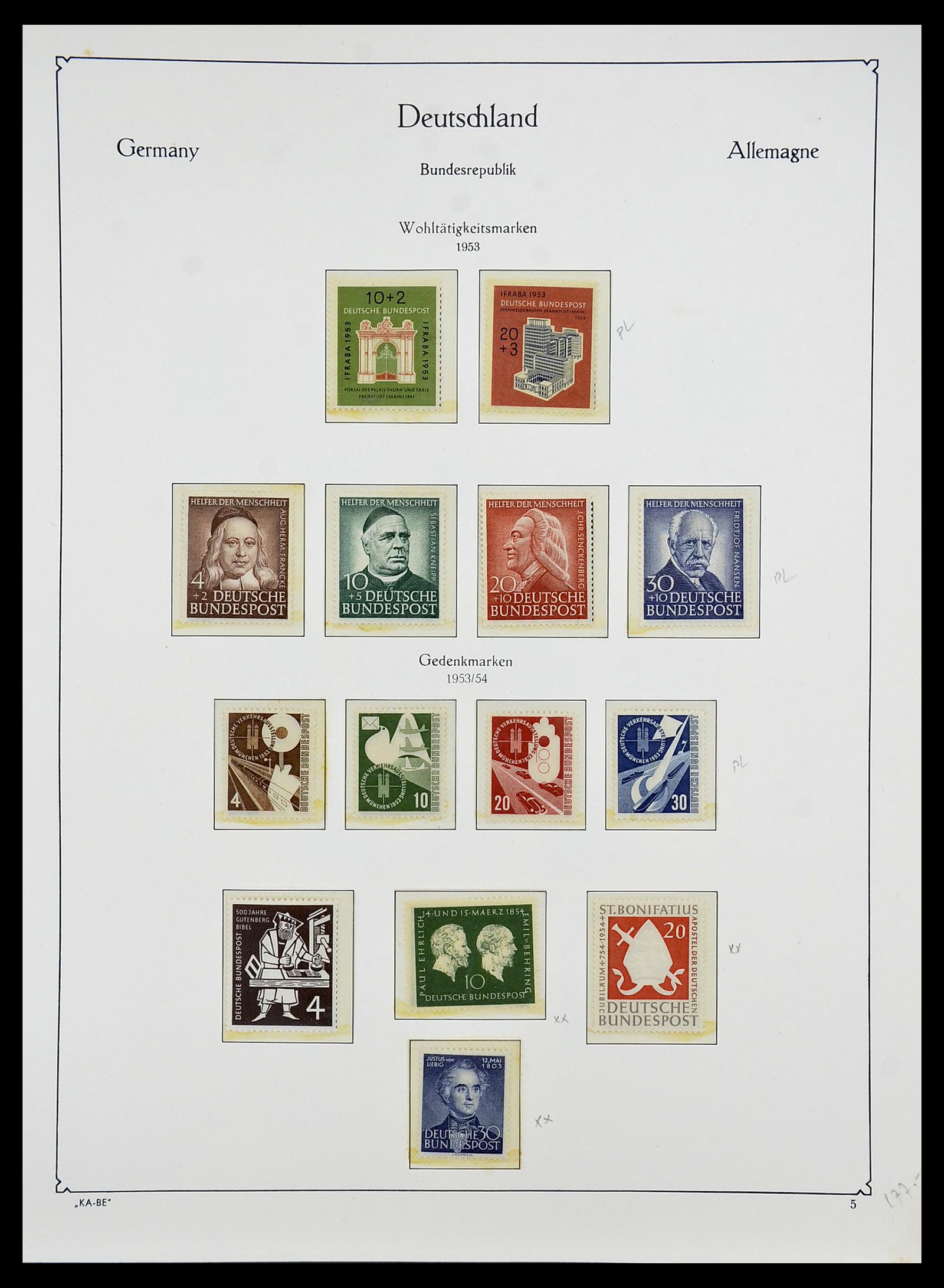 34707 012 - Postzegelverzameling 34707 Bundespost 1945-1975.