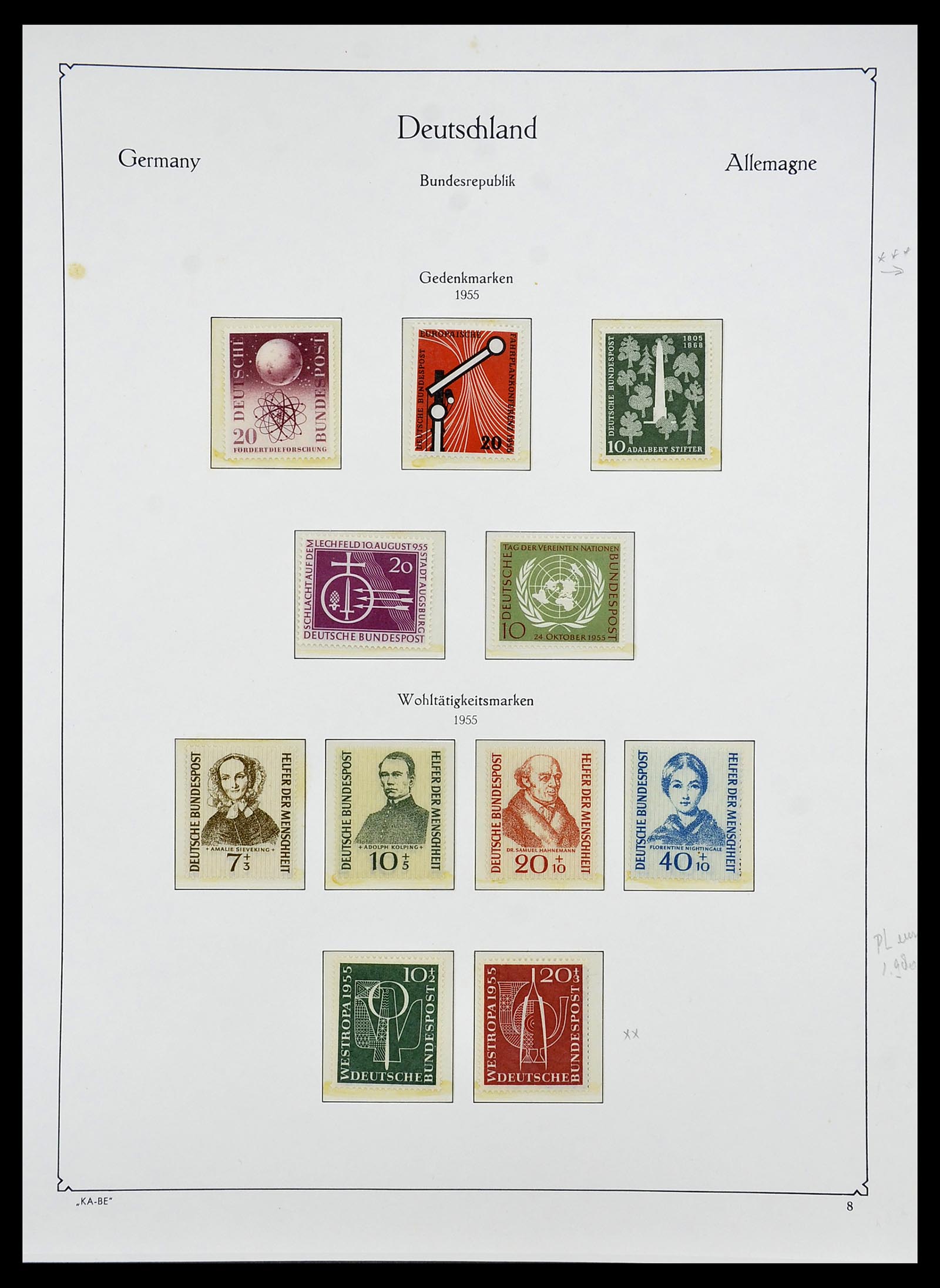 34707 015 - Postzegelverzameling 34707 Bundespost 1945-1975.
