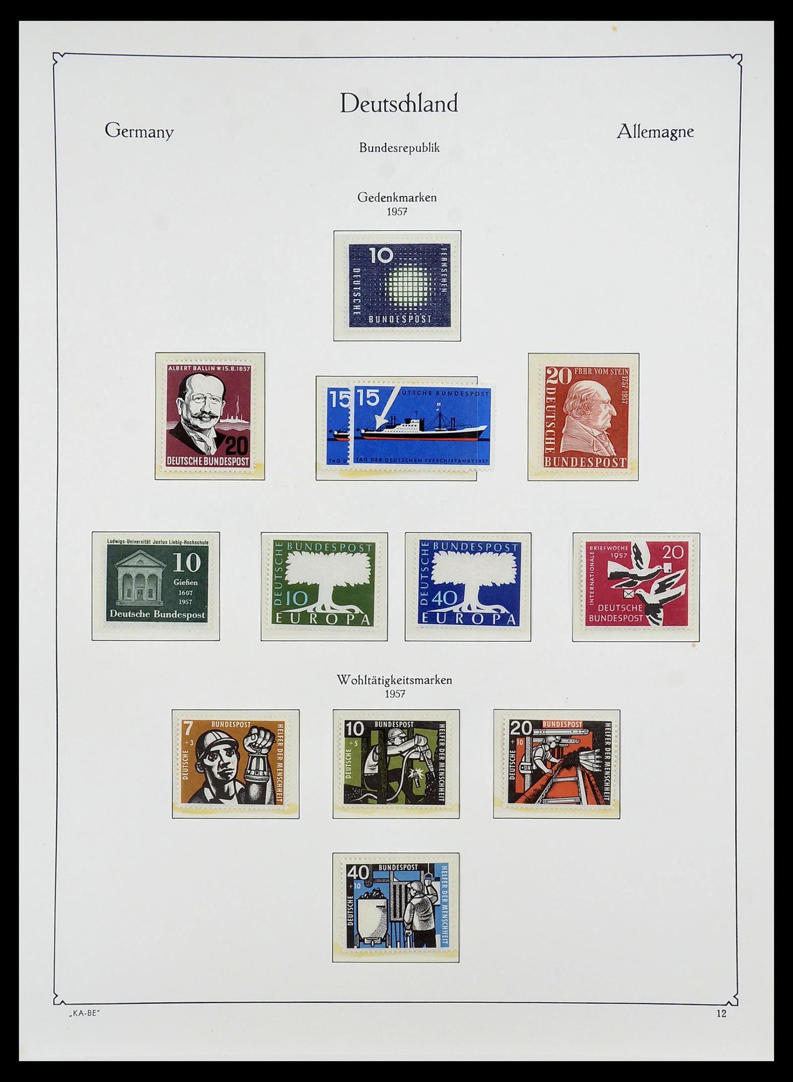 34707 019 - Postzegelverzameling 34707 Bundespost 1945-1975.
