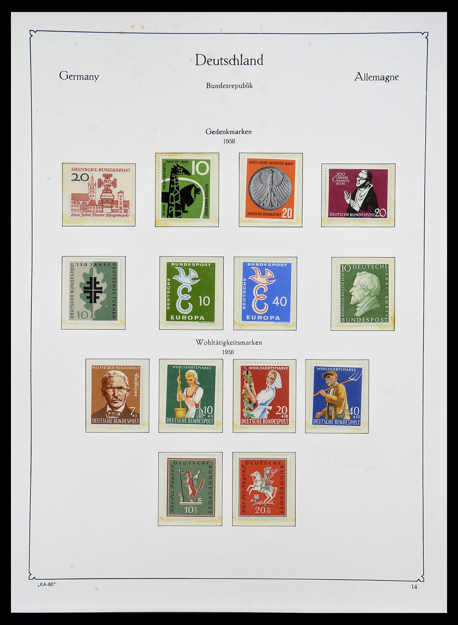34707 021 - Postzegelverzameling 34707 Bundespost 1945-1975.