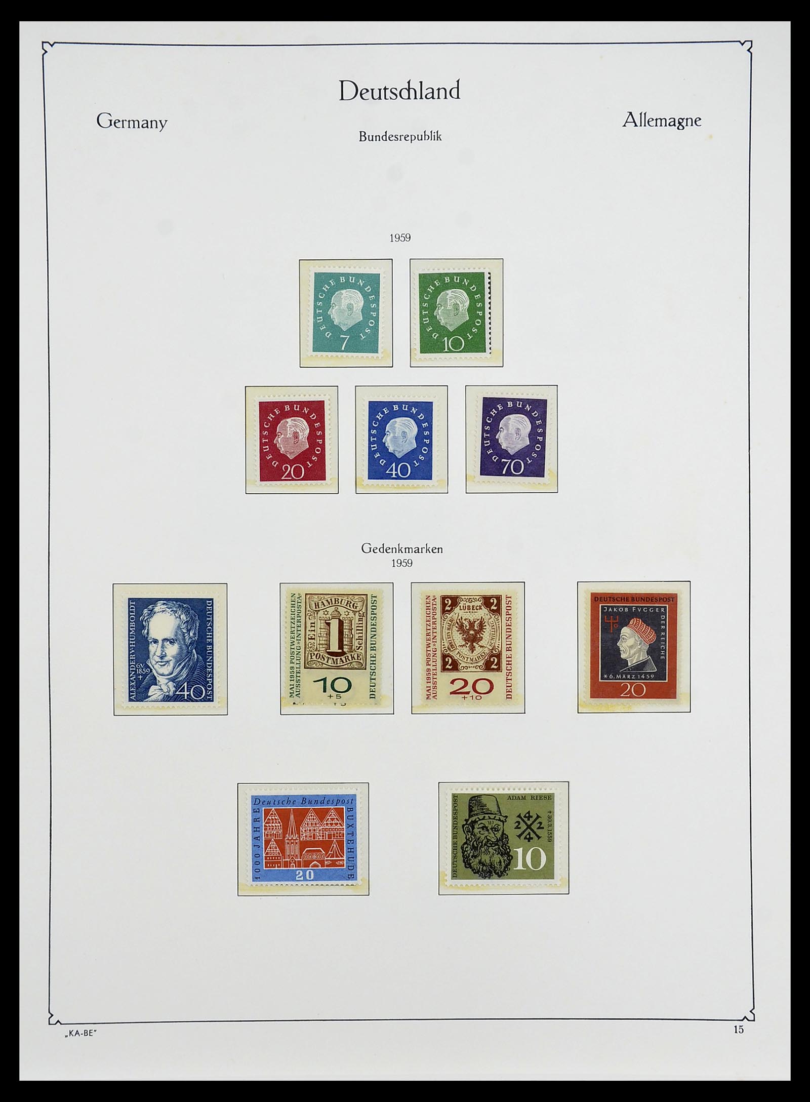 34707 022 - Postzegelverzameling 34707 Bundespost 1945-1975.