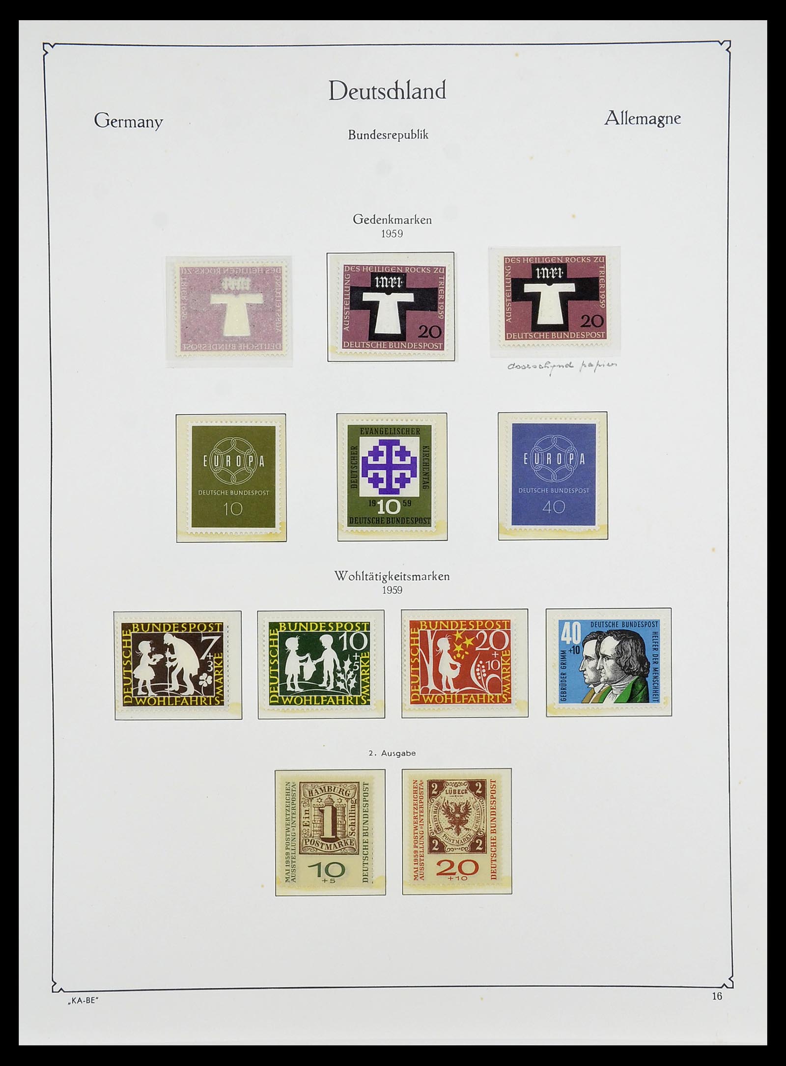 34707 023 - Postzegelverzameling 34707 Bundespost 1945-1975.