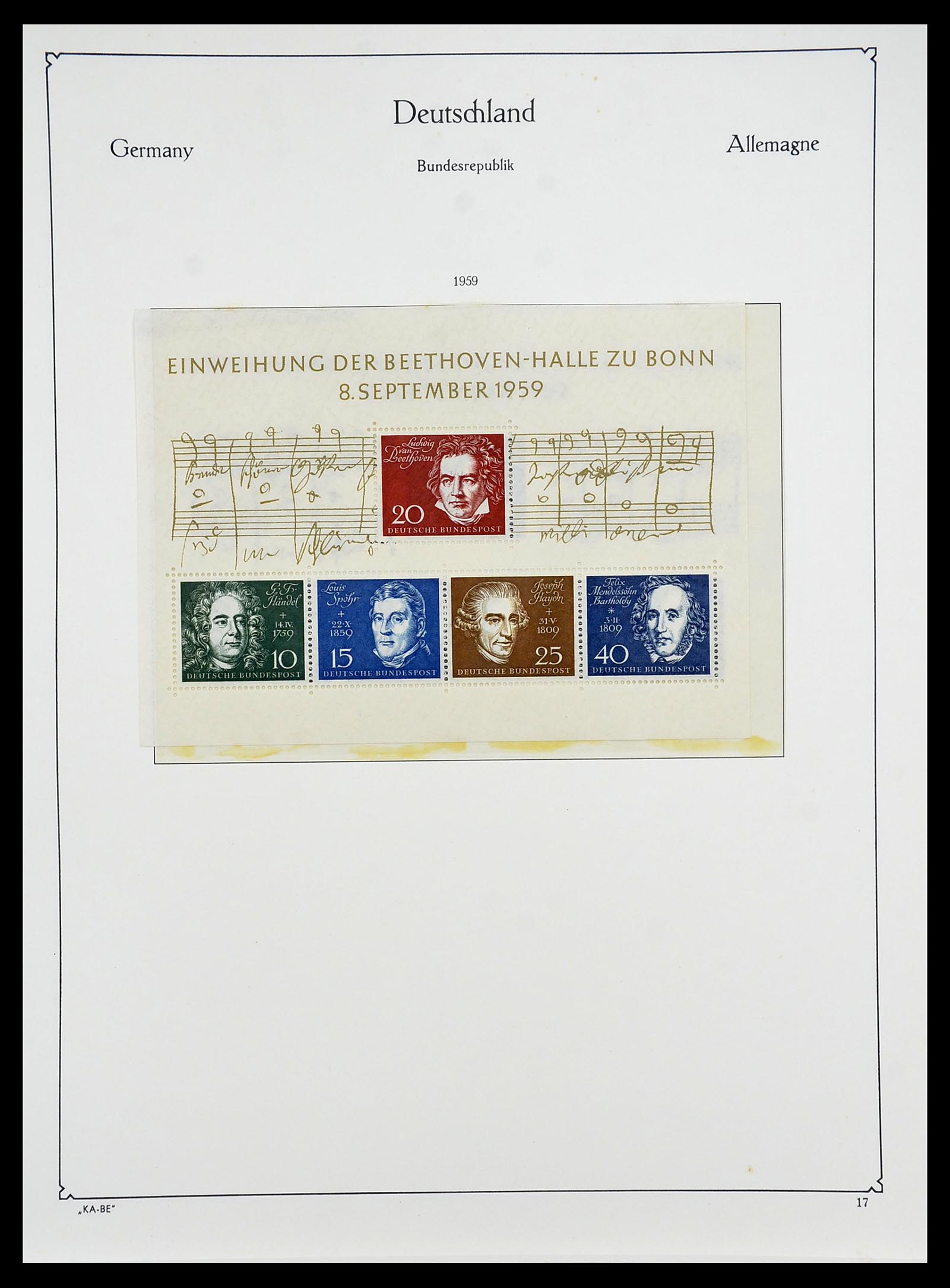 34707 024 - Postzegelverzameling 34707 Bundespost 1945-1975.