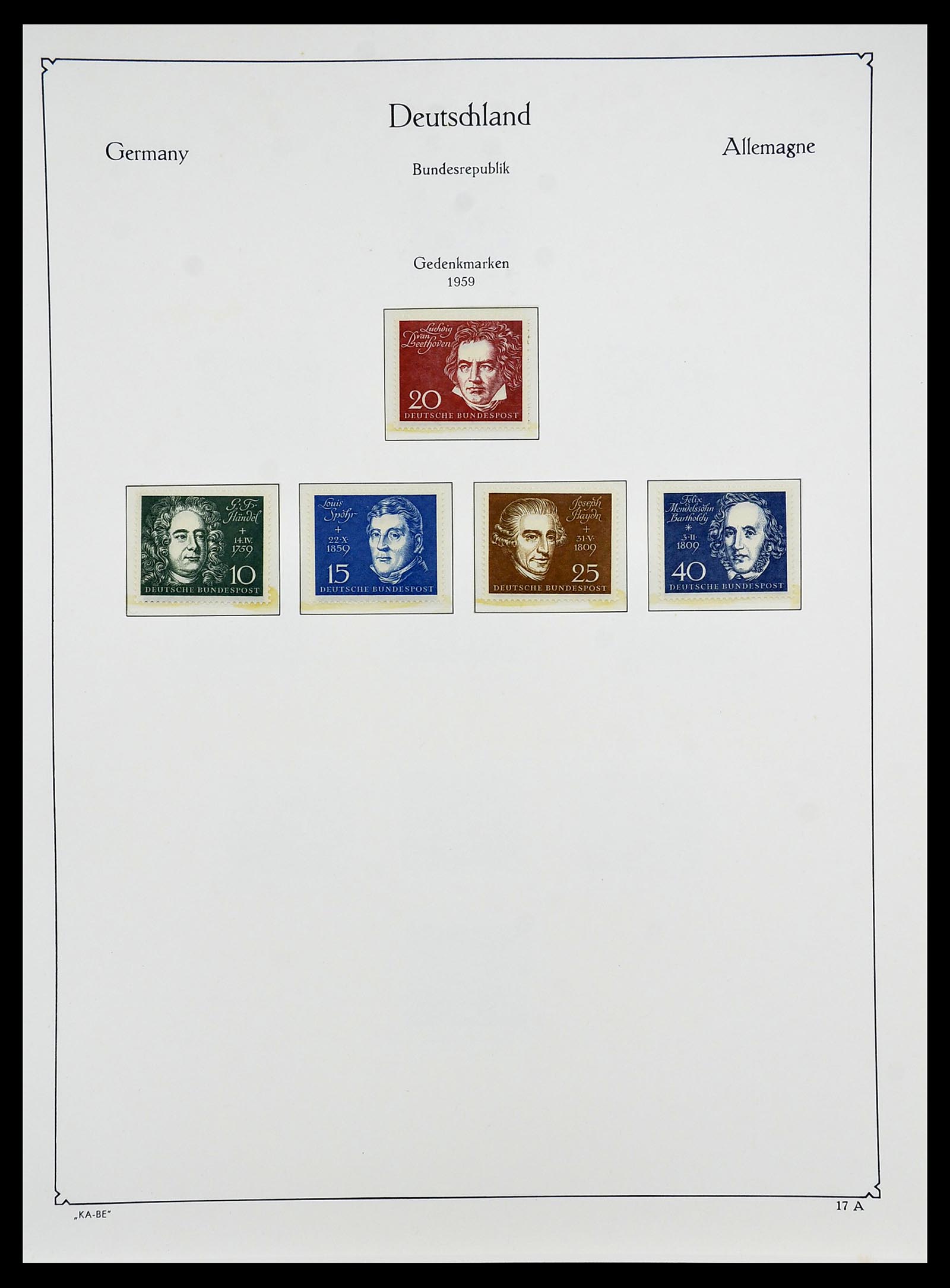 34707 025 - Postzegelverzameling 34707 Bundespost 1945-1975.