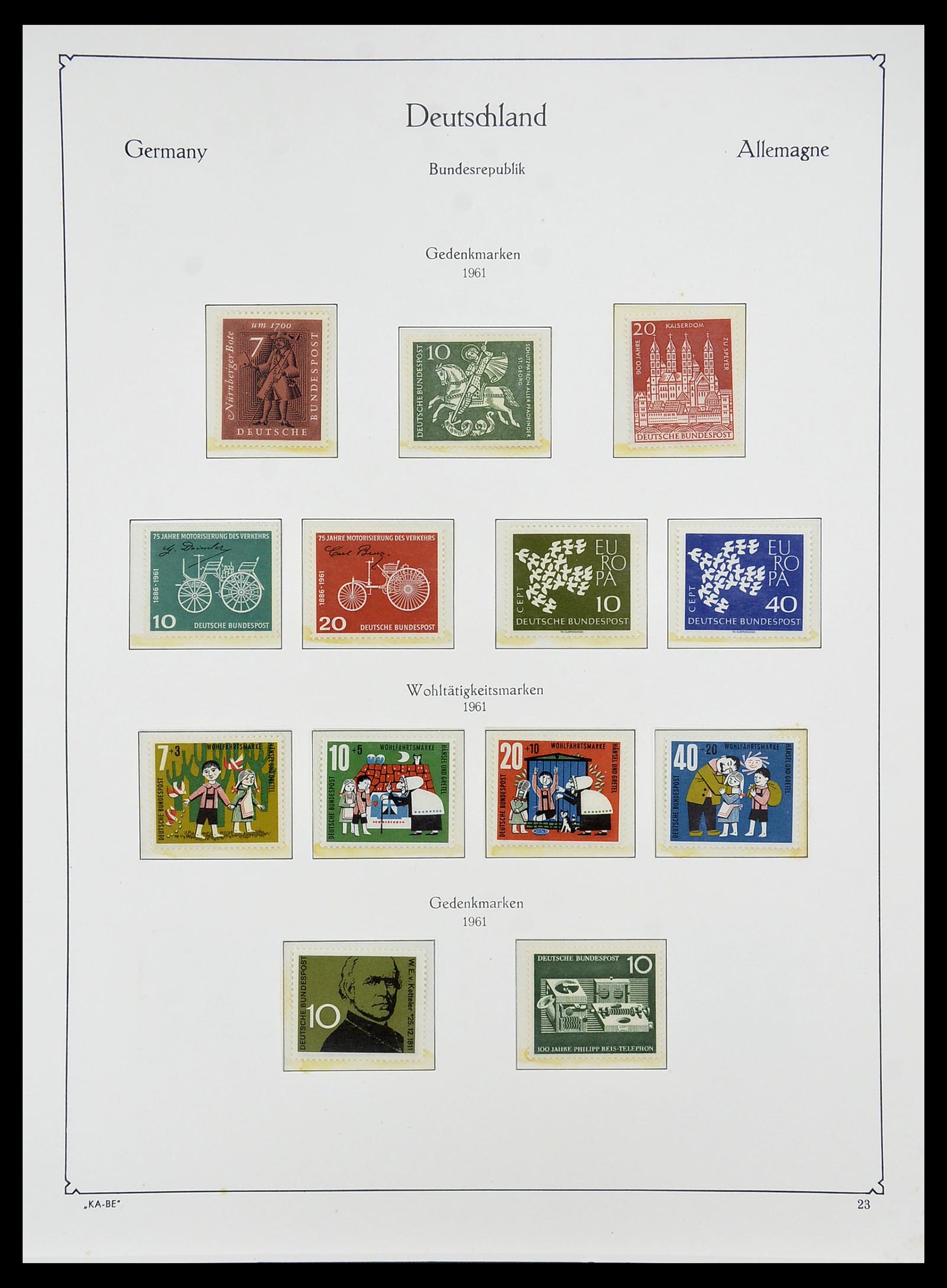 34707 032 - Postzegelverzameling 34707 Bundespost 1945-1975.