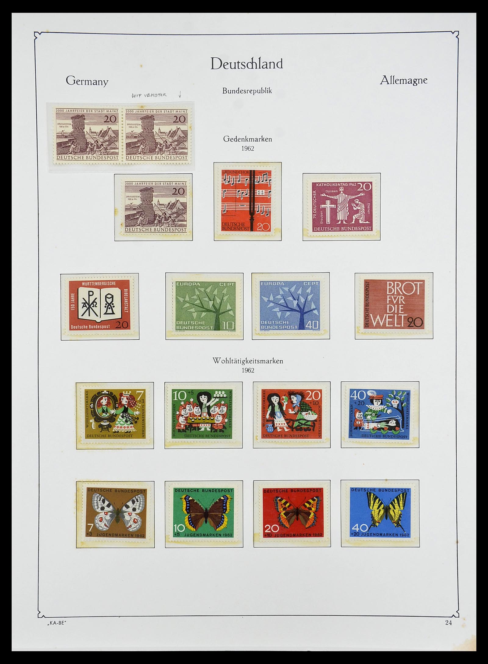 34707 033 - Postzegelverzameling 34707 Bundespost 1945-1975.