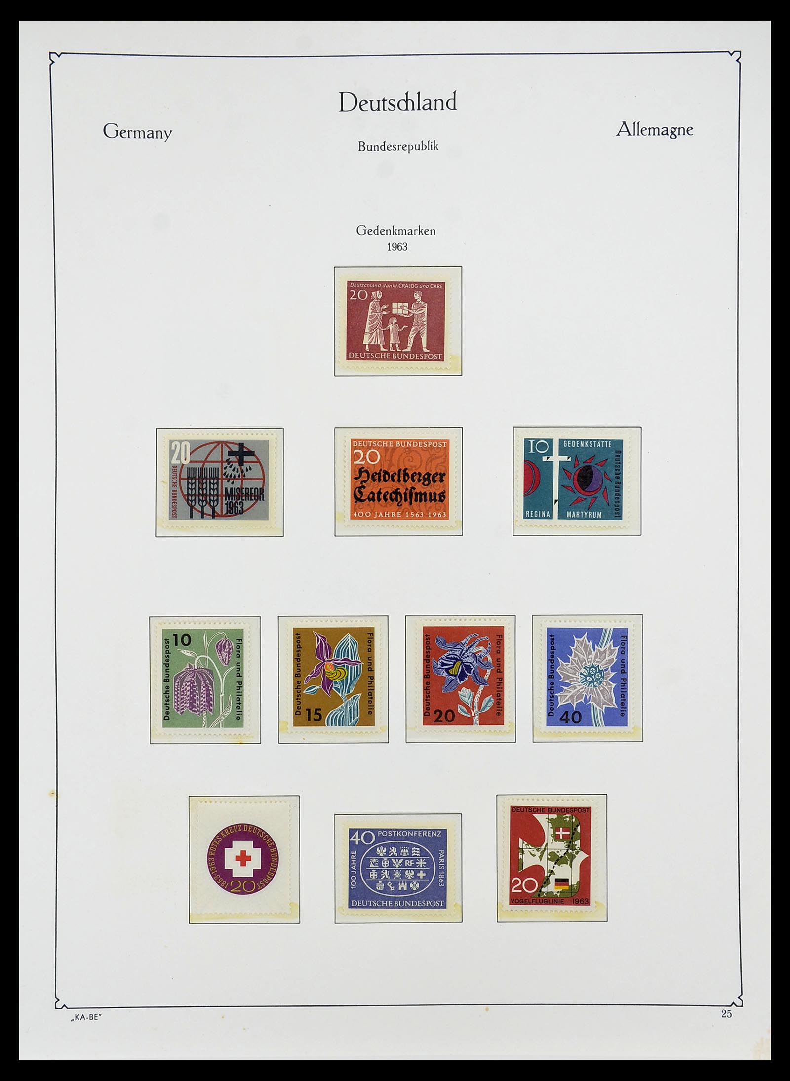 34707 034 - Postzegelverzameling 34707 Bundespost 1945-1975.