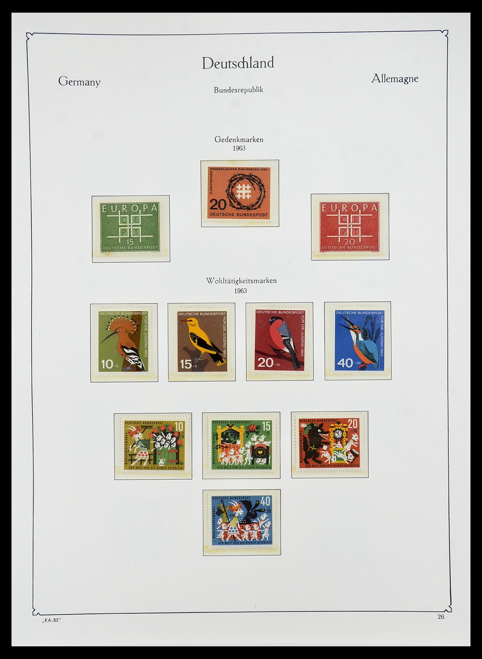 34707 035 - Postzegelverzameling 34707 Bundespost 1945-1975.
