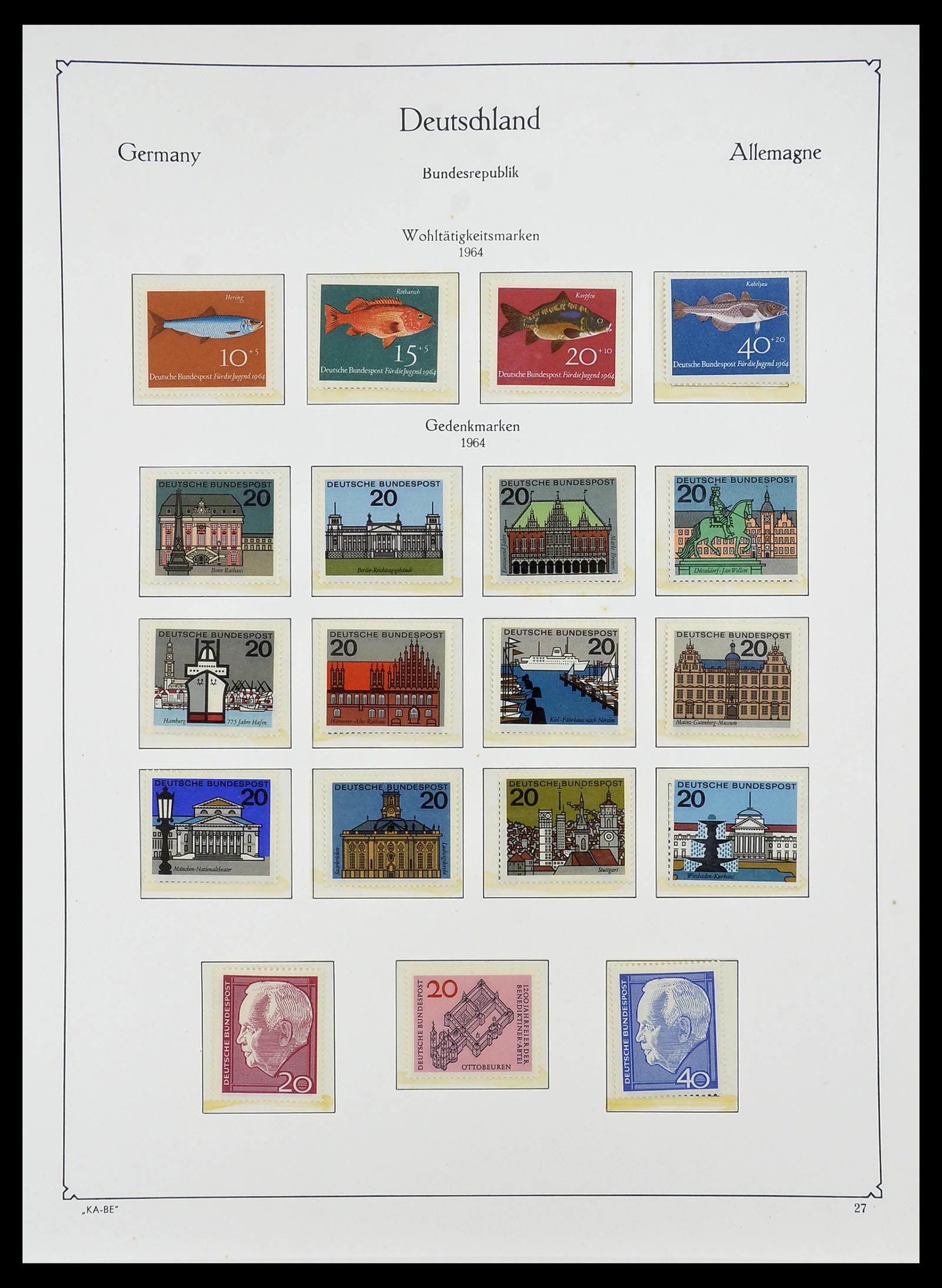 34707 036 - Postzegelverzameling 34707 Bundespost 1945-1975.