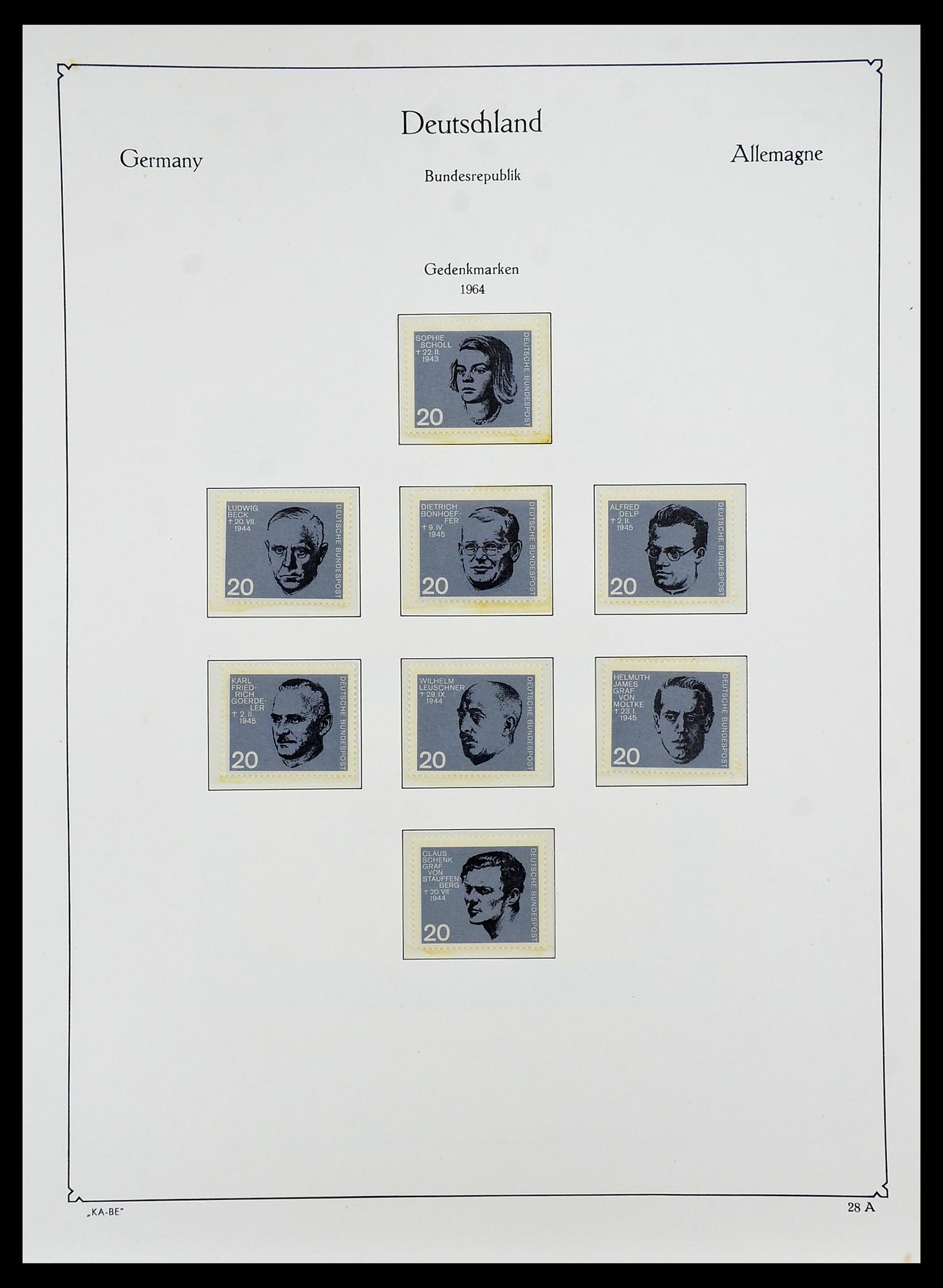 34707 038 - Postzegelverzameling 34707 Bundespost 1945-1975.