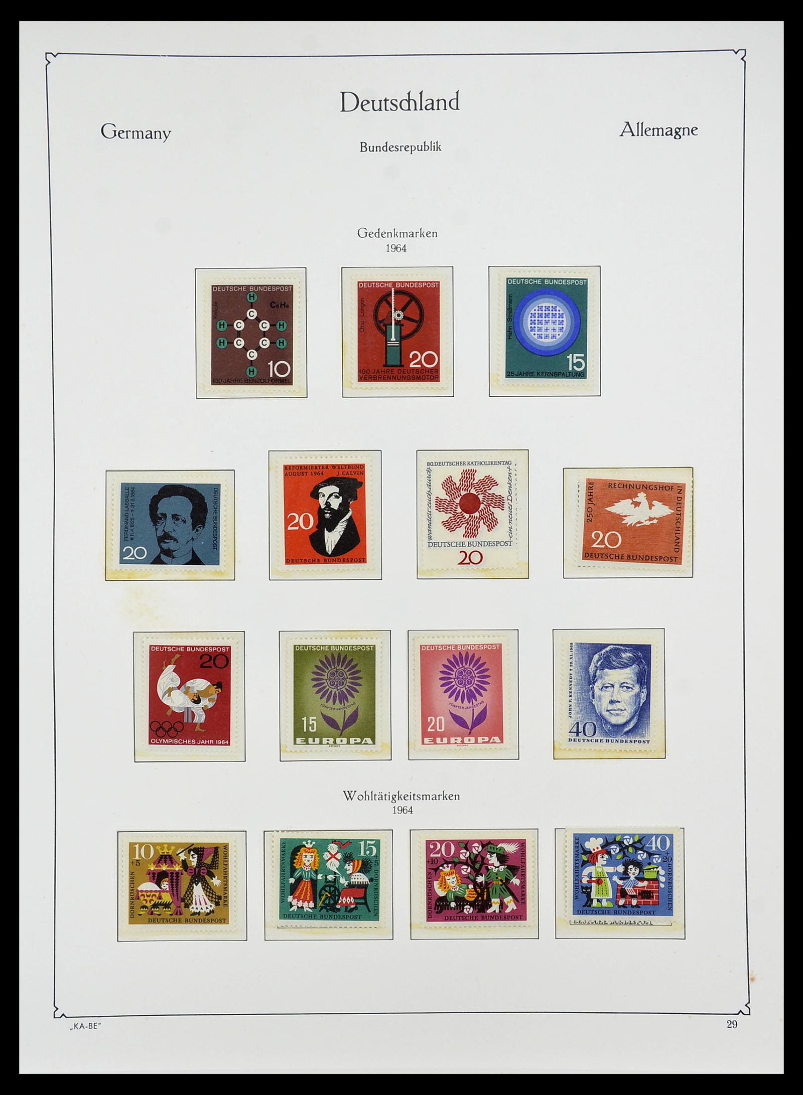 34707 040 - Postzegelverzameling 34707 Bundespost 1945-1975.