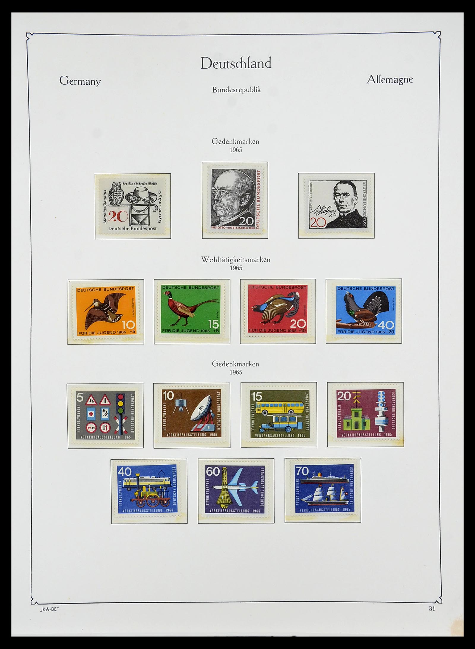34707 042 - Postzegelverzameling 34707 Bundespost 1945-1975.