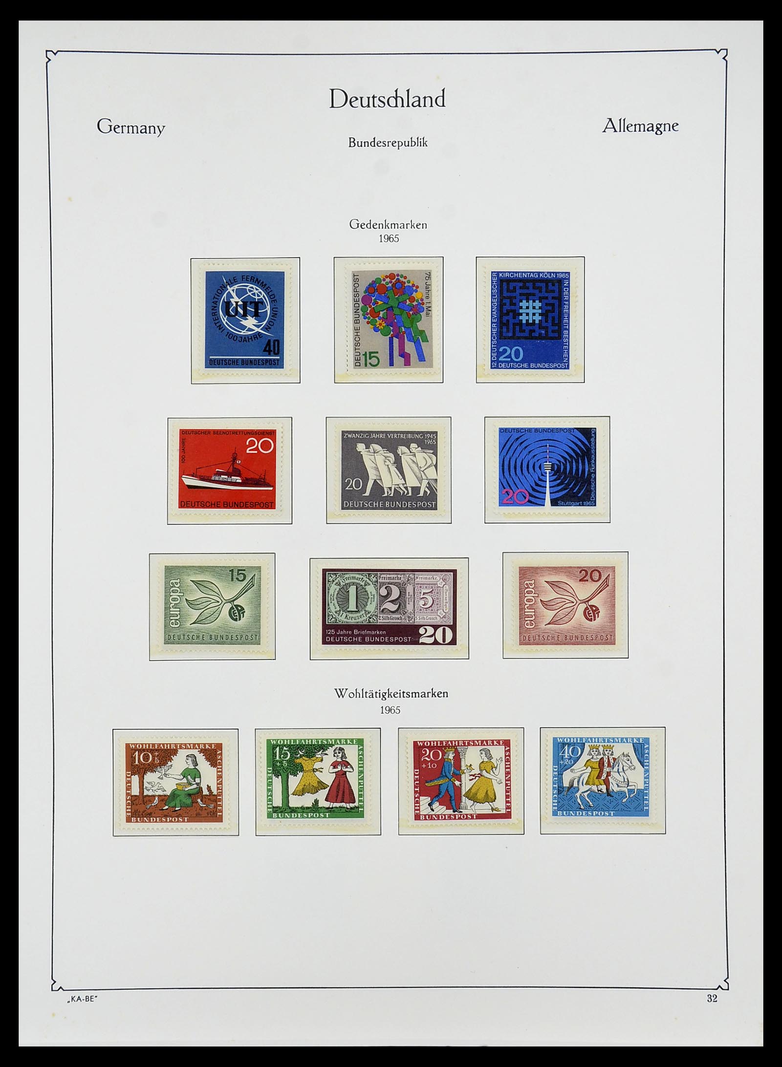34707 043 - Postzegelverzameling 34707 Bundespost 1945-1975.