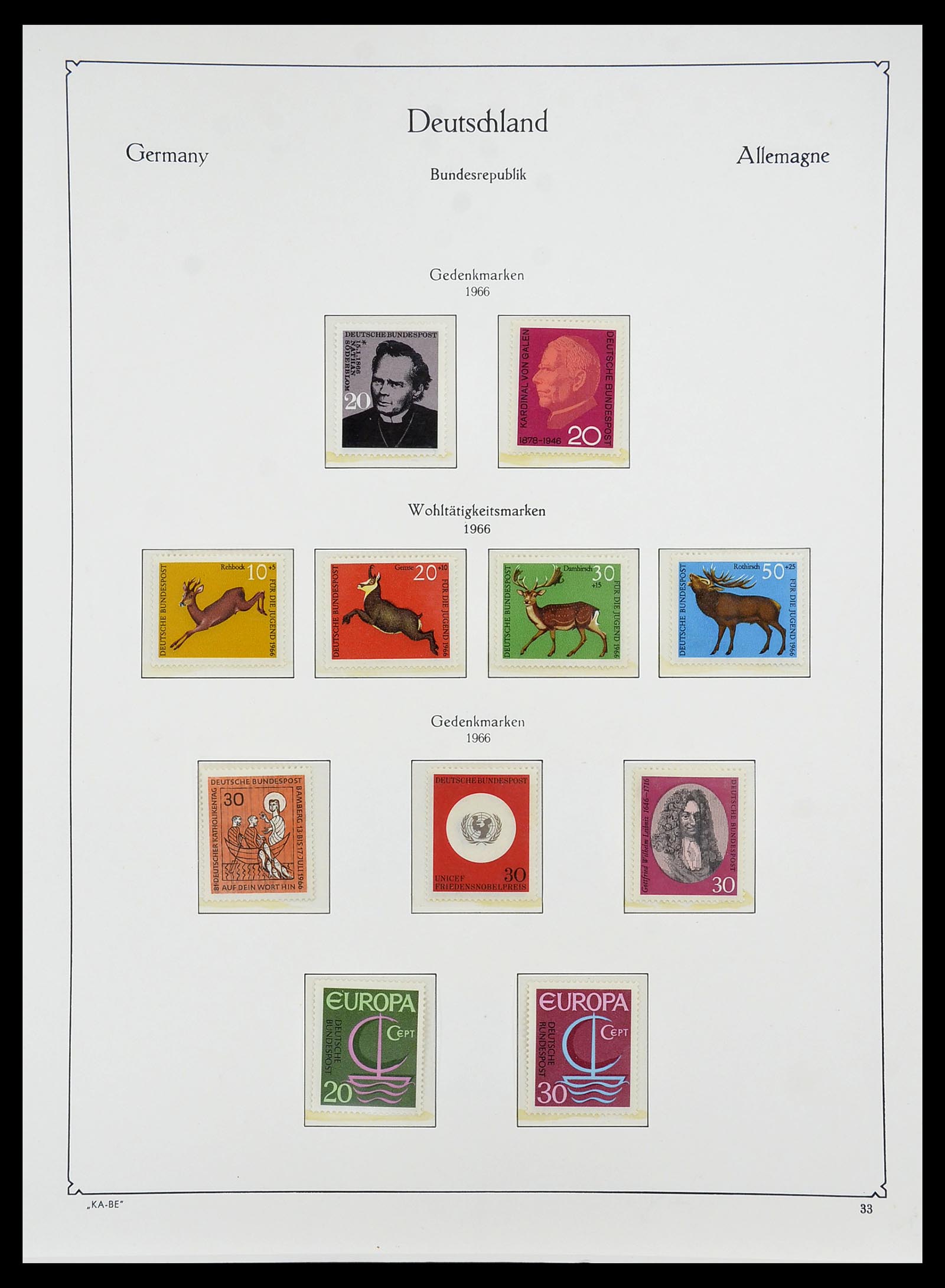 34707 044 - Postzegelverzameling 34707 Bundespost 1945-1975.