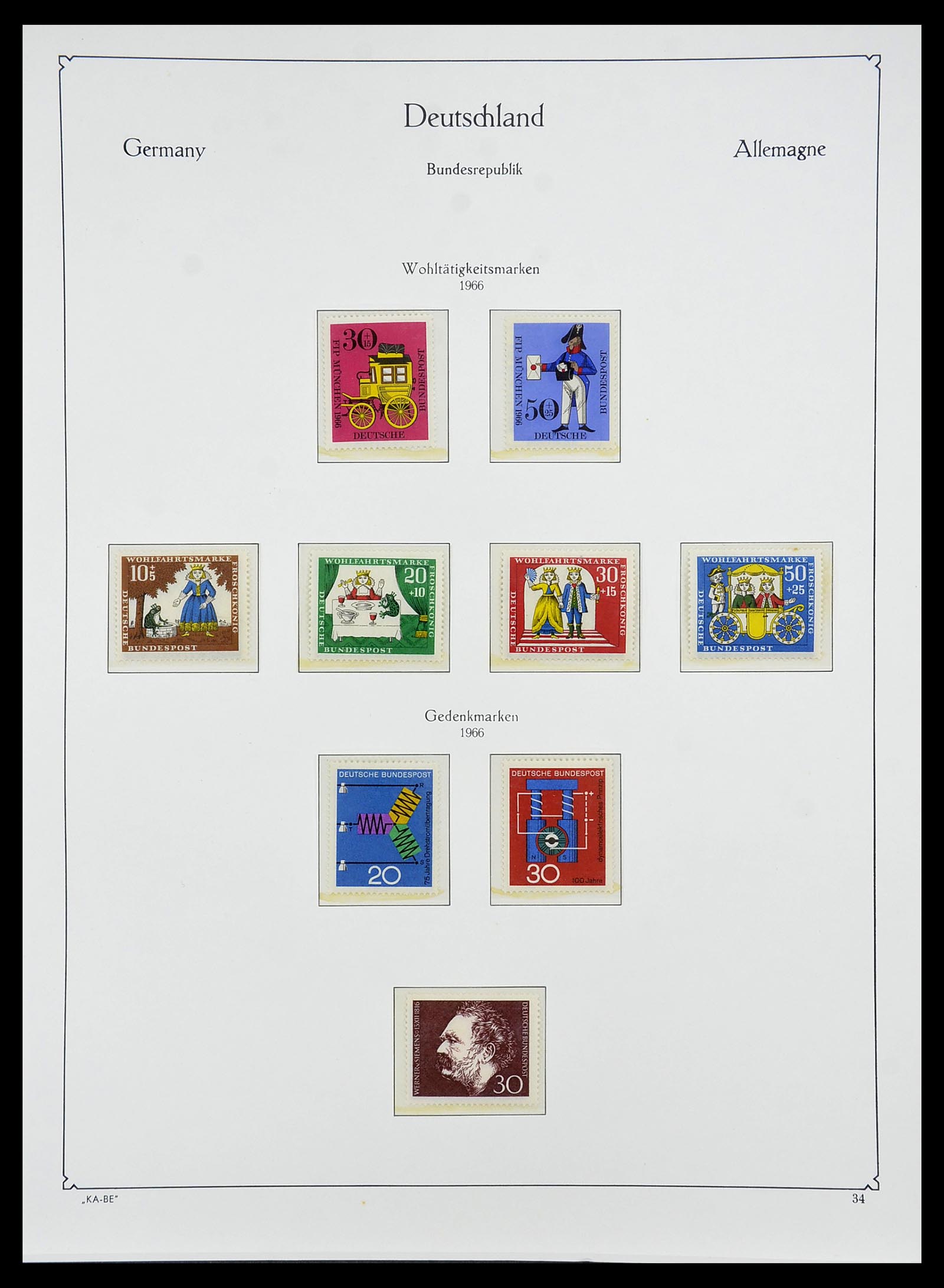 34707 045 - Postzegelverzameling 34707 Bundespost 1945-1975.