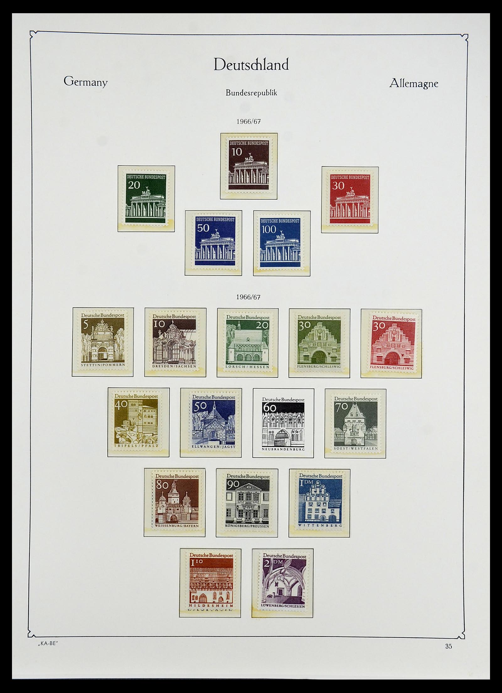34707 046 - Postzegelverzameling 34707 Bundespost 1945-1975.
