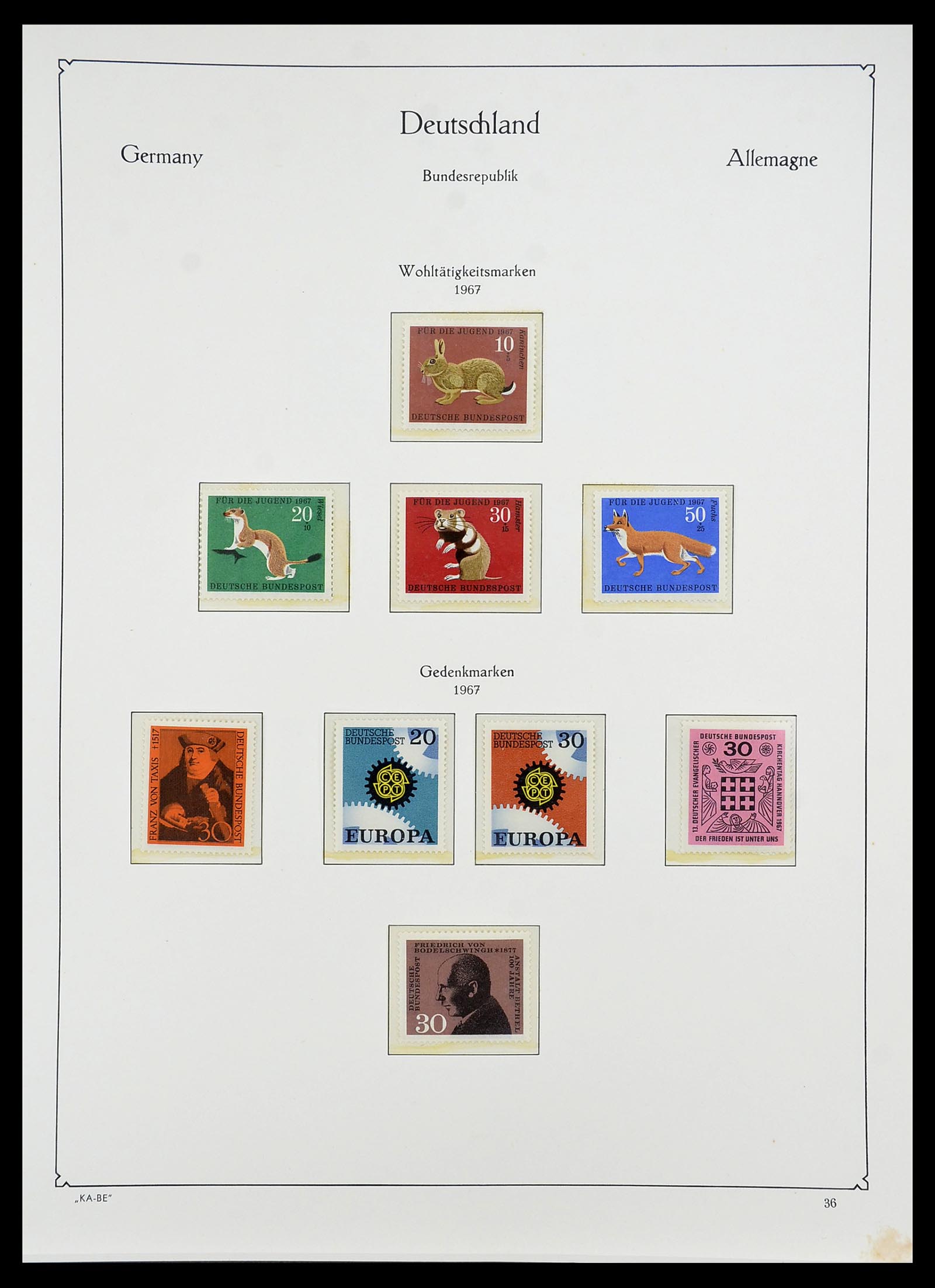 34707 047 - Postzegelverzameling 34707 Bundespost 1945-1975.