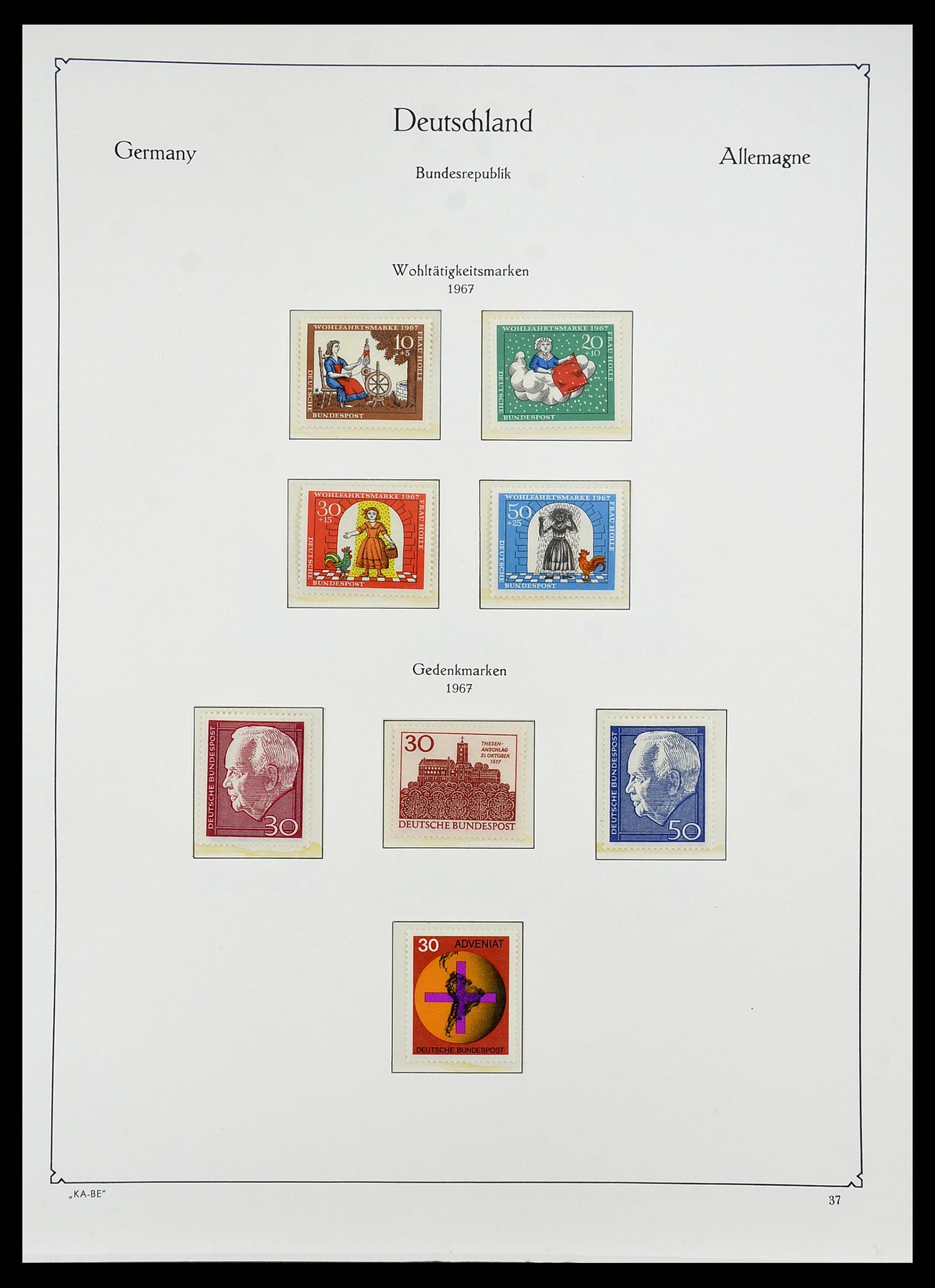 34707 048 - Postzegelverzameling 34707 Bundespost 1945-1975.