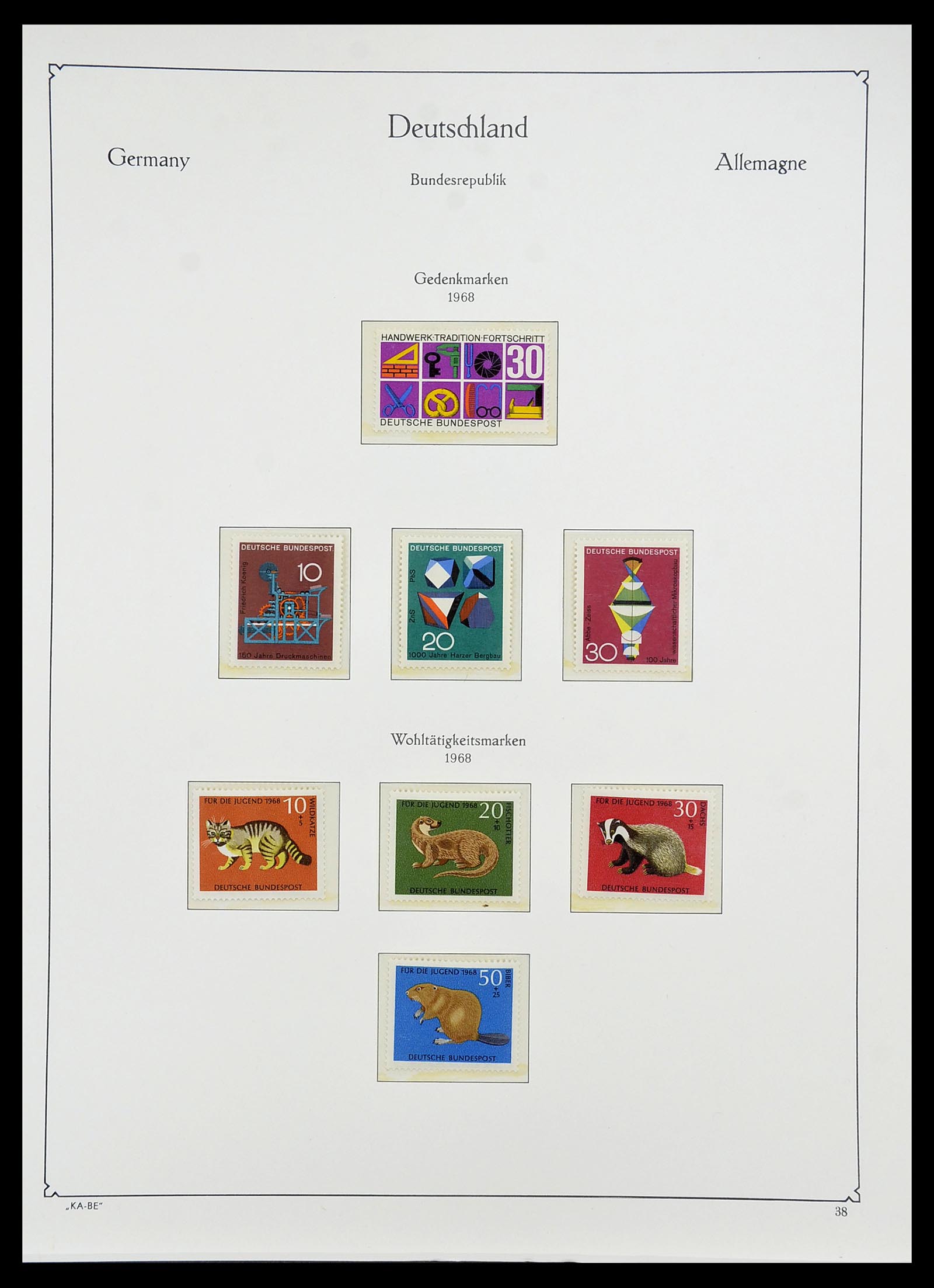 34707 049 - Postzegelverzameling 34707 Bundespost 1945-1975.