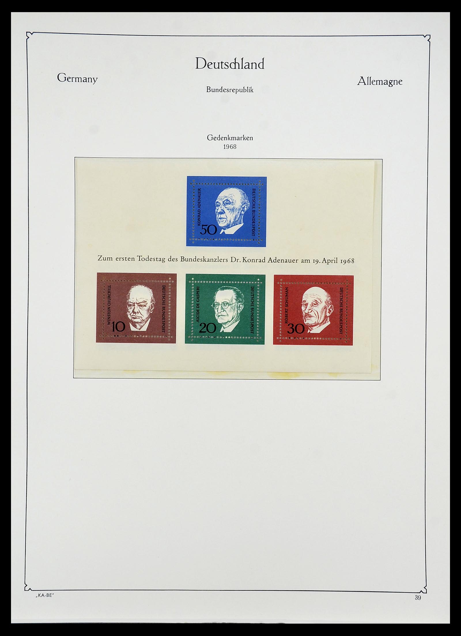 34707 050 - Postzegelverzameling 34707 Bundespost 1945-1975.