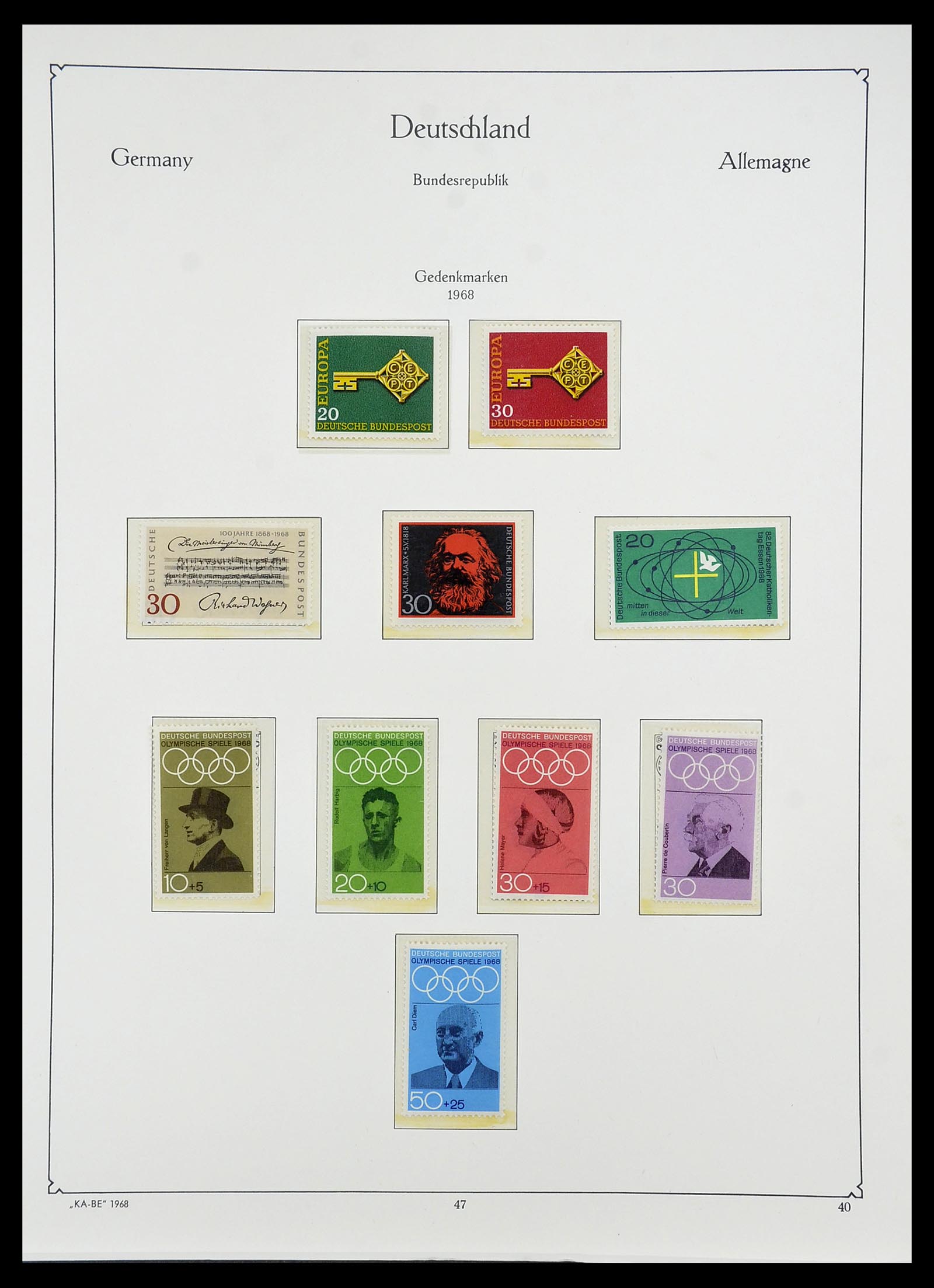 34707 052 - Stamp Collection 34707 Bundespost 1945-1975.