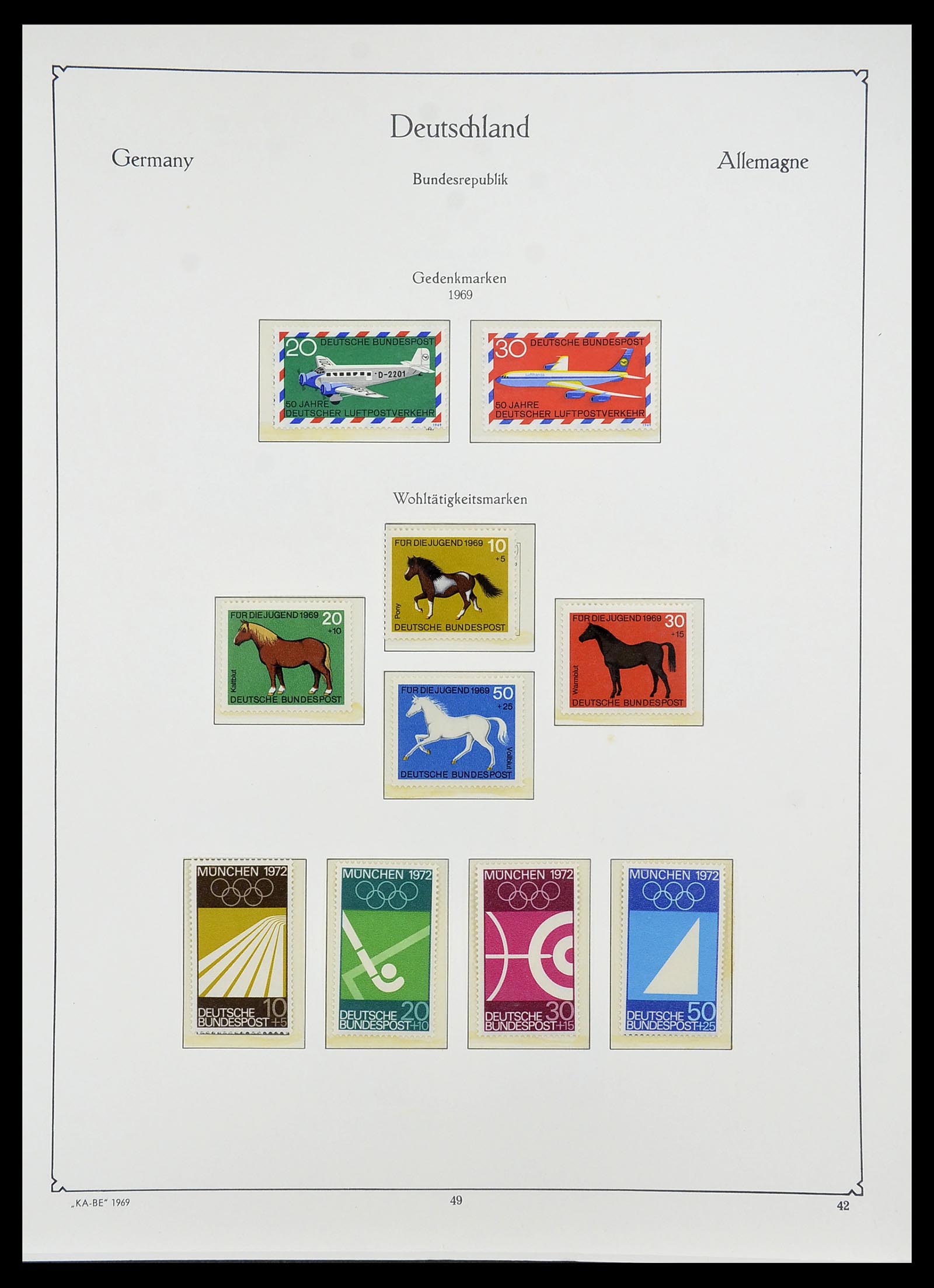 34707 054 - Postzegelverzameling 34707 Bundespost 1945-1975.