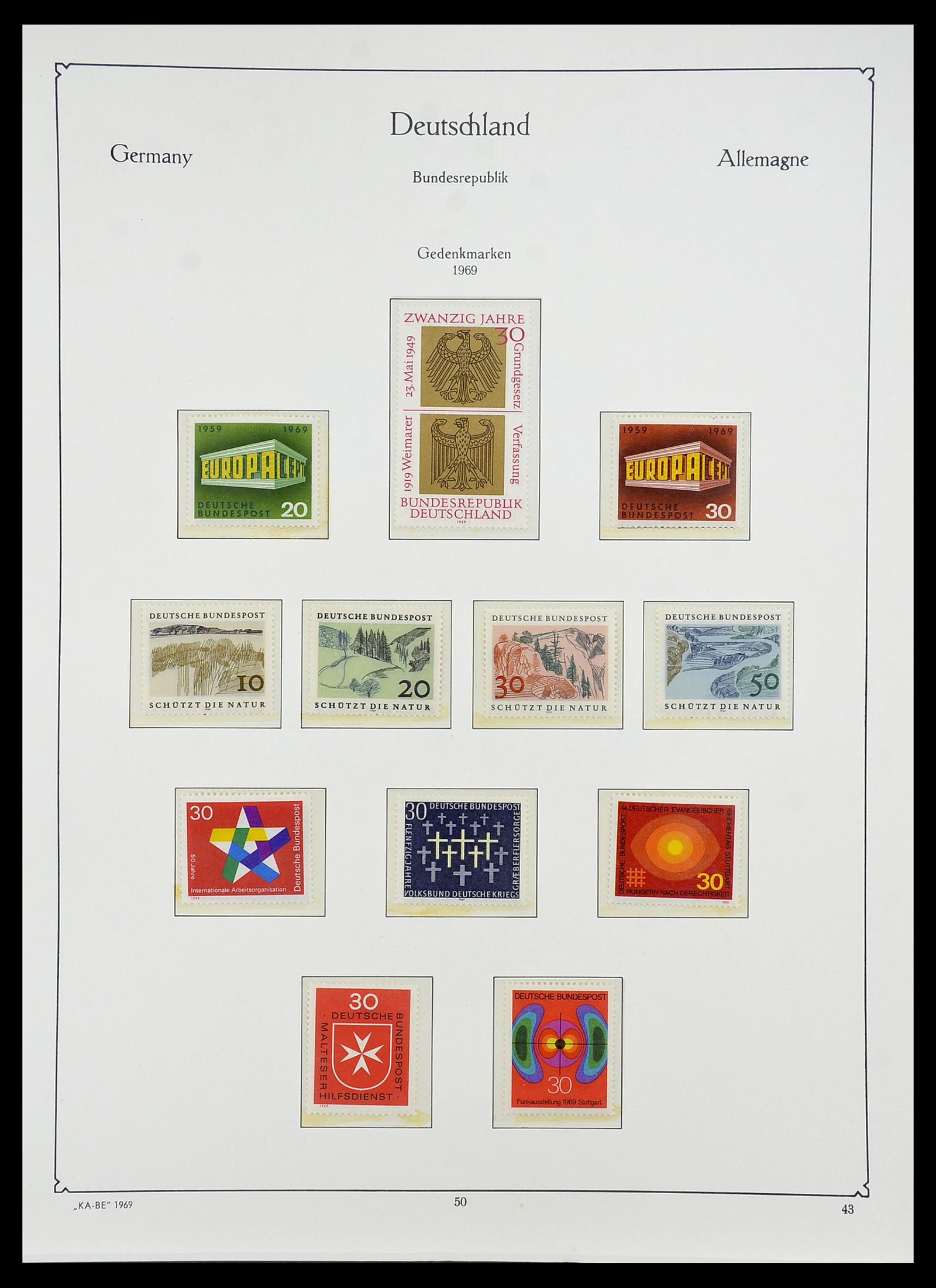 34707 055 - Postzegelverzameling 34707 Bundespost 1945-1975.