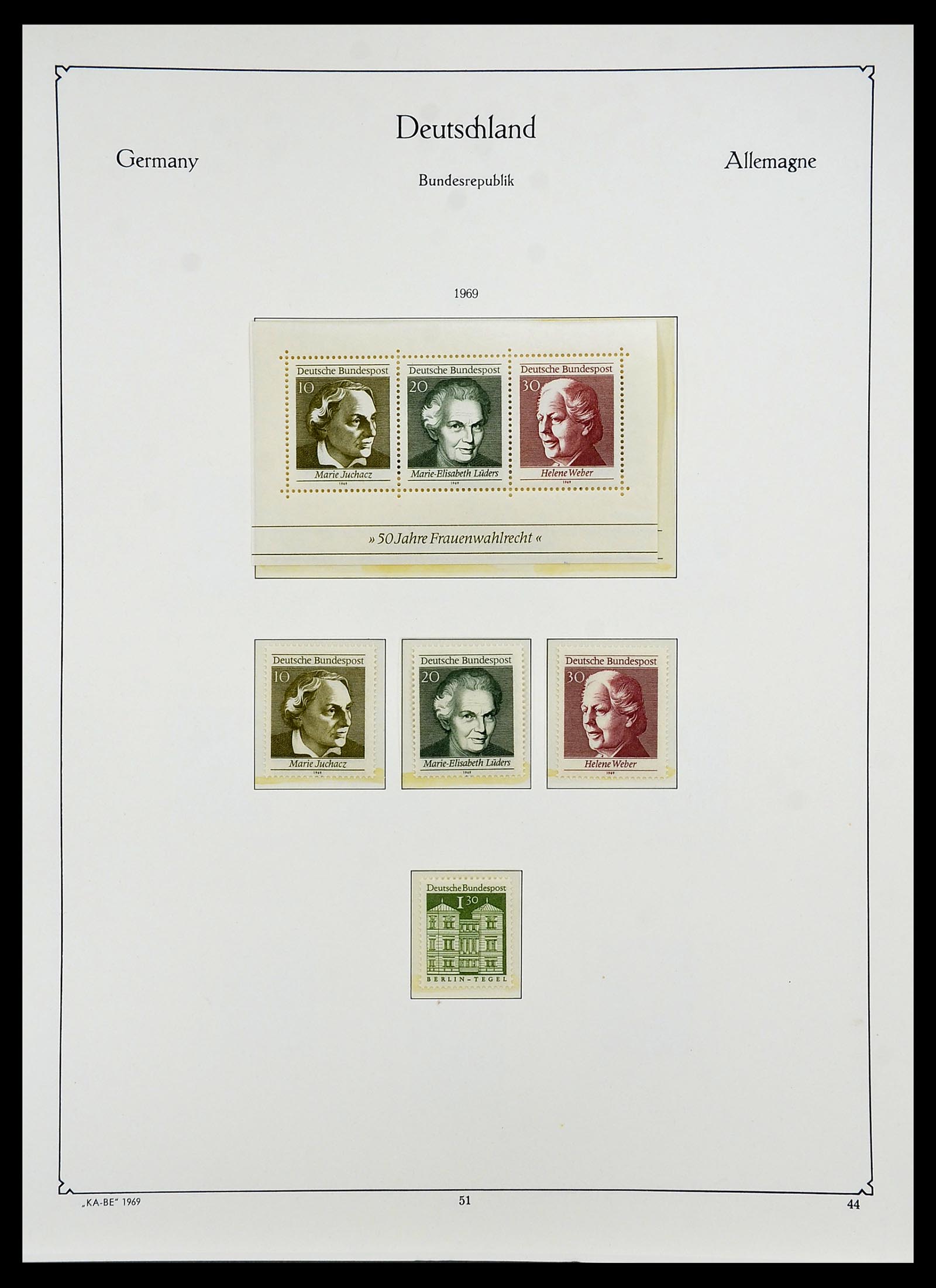 34707 056 - Postzegelverzameling 34707 Bundespost 1945-1975.