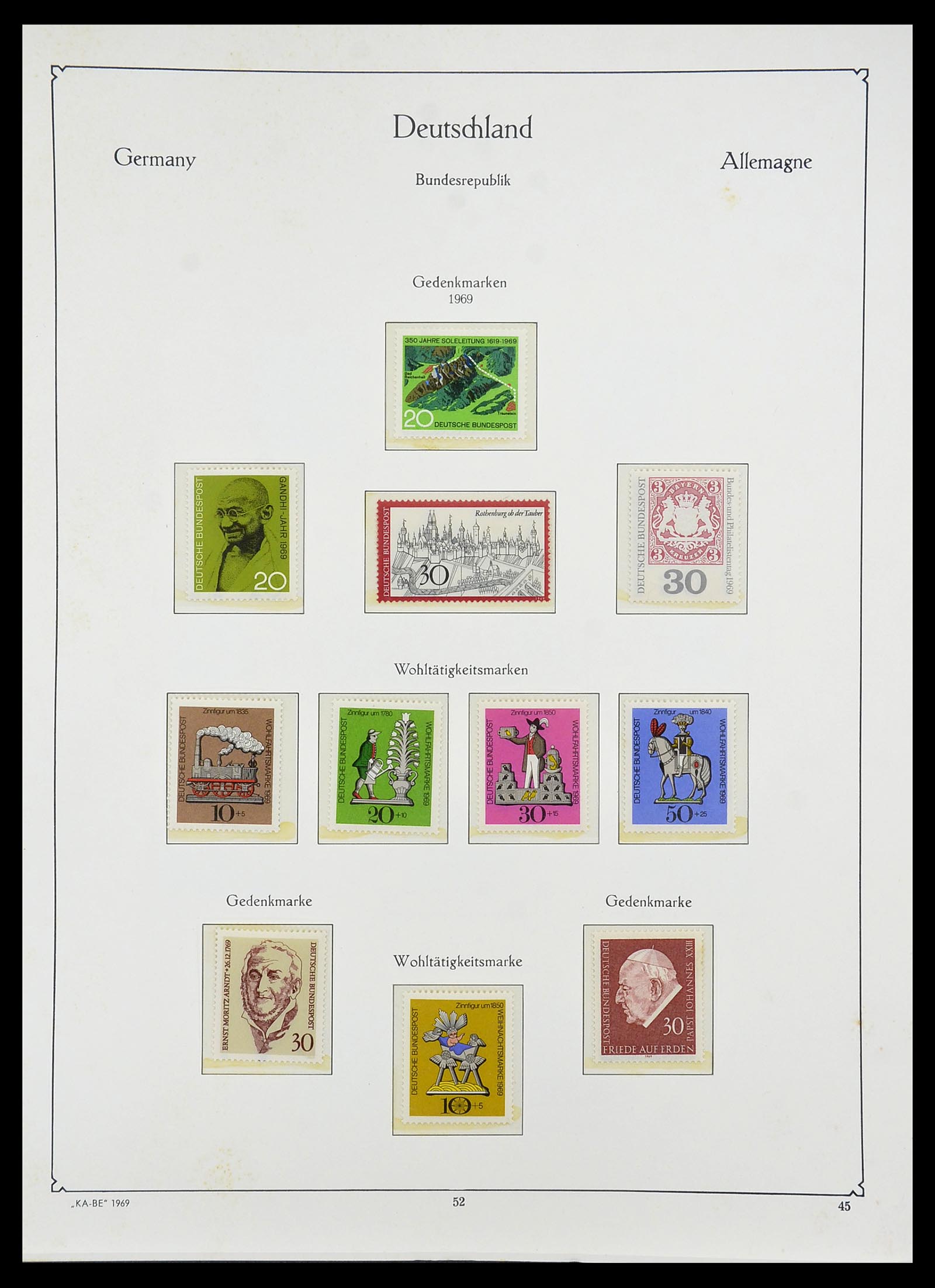 34707 057 - Postzegelverzameling 34707 Bundespost 1945-1975.
