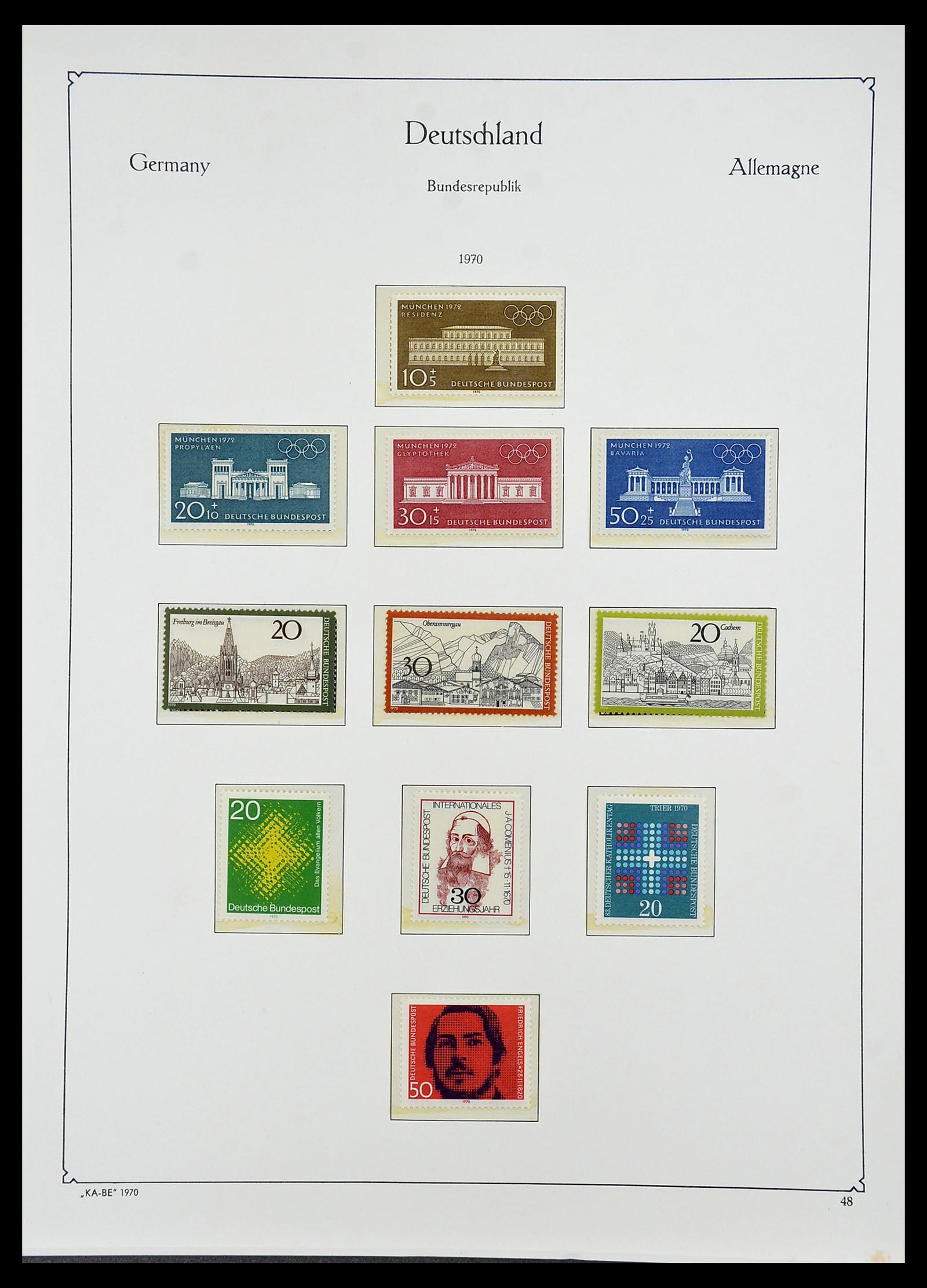34707 060 - Postzegelverzameling 34707 Bundespost 1945-1975.