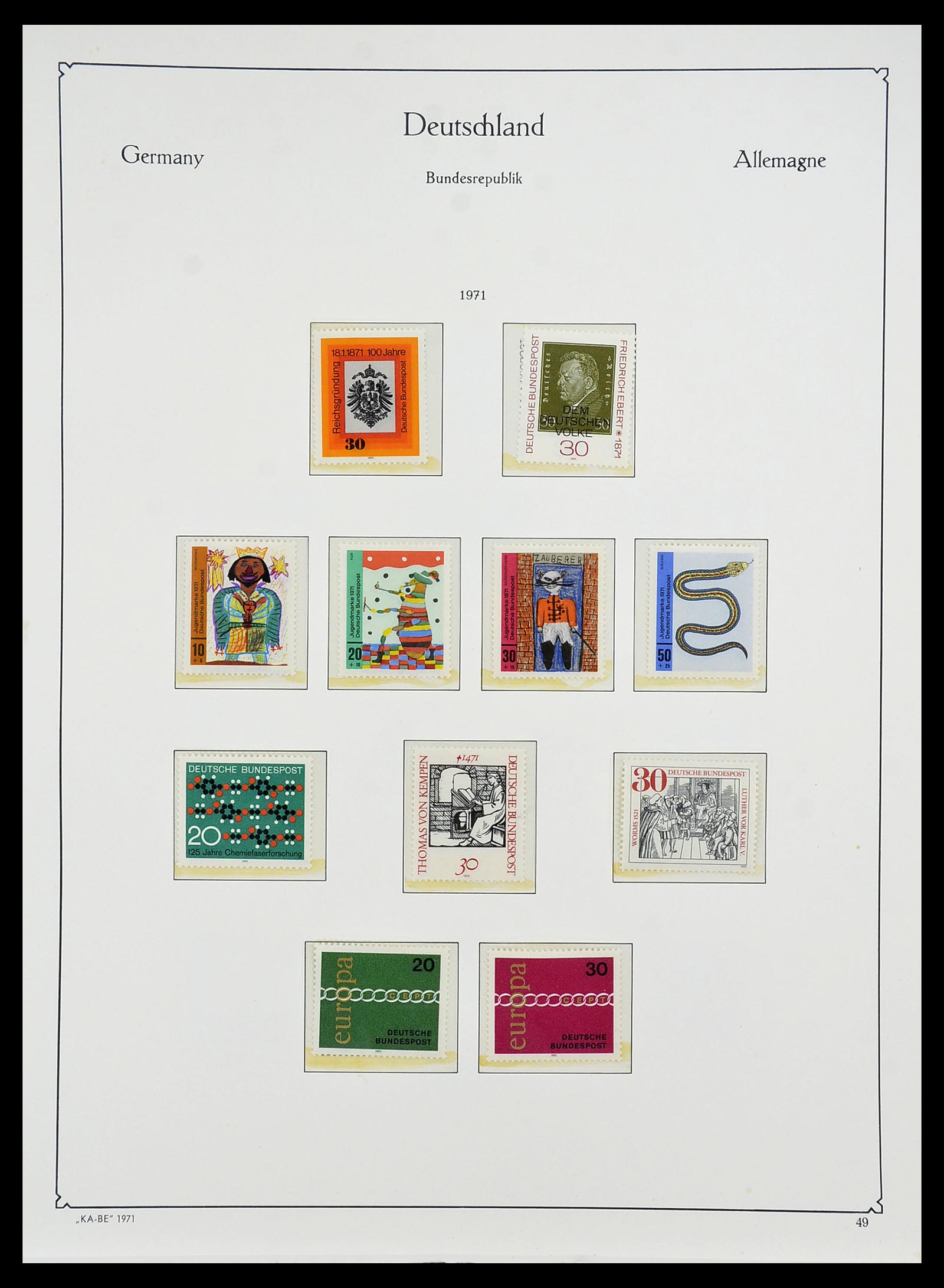 34707 061 - Stamp Collection 34707 Bundespost 1945-1975.