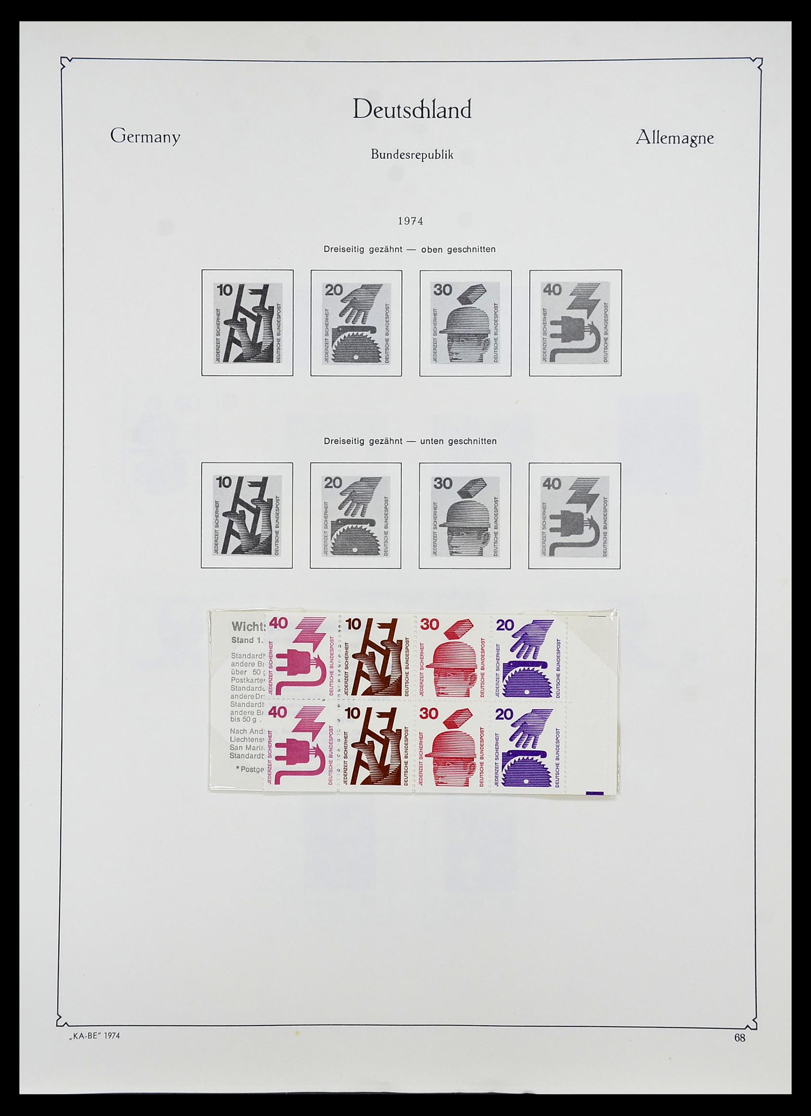 34707 083 - Postzegelverzameling 34707 Bundespost 1945-1975.