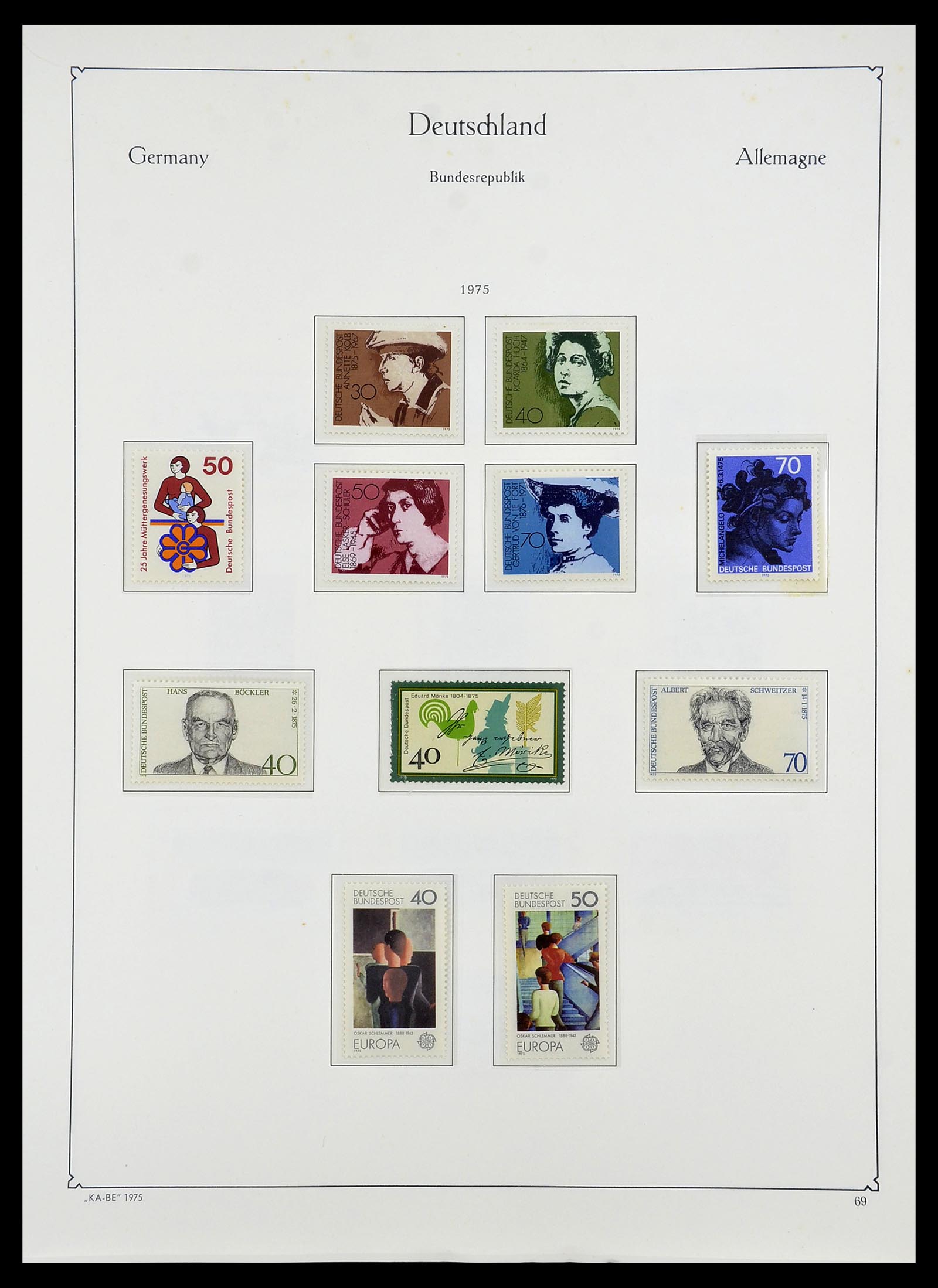 34707 084 - Postzegelverzameling 34707 Bundespost 1945-1975.