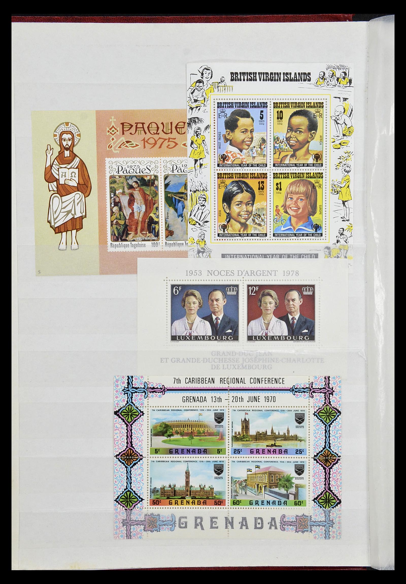 34709 002 - Stamp Collection 34709 World souvenir sheets 1938-2017!