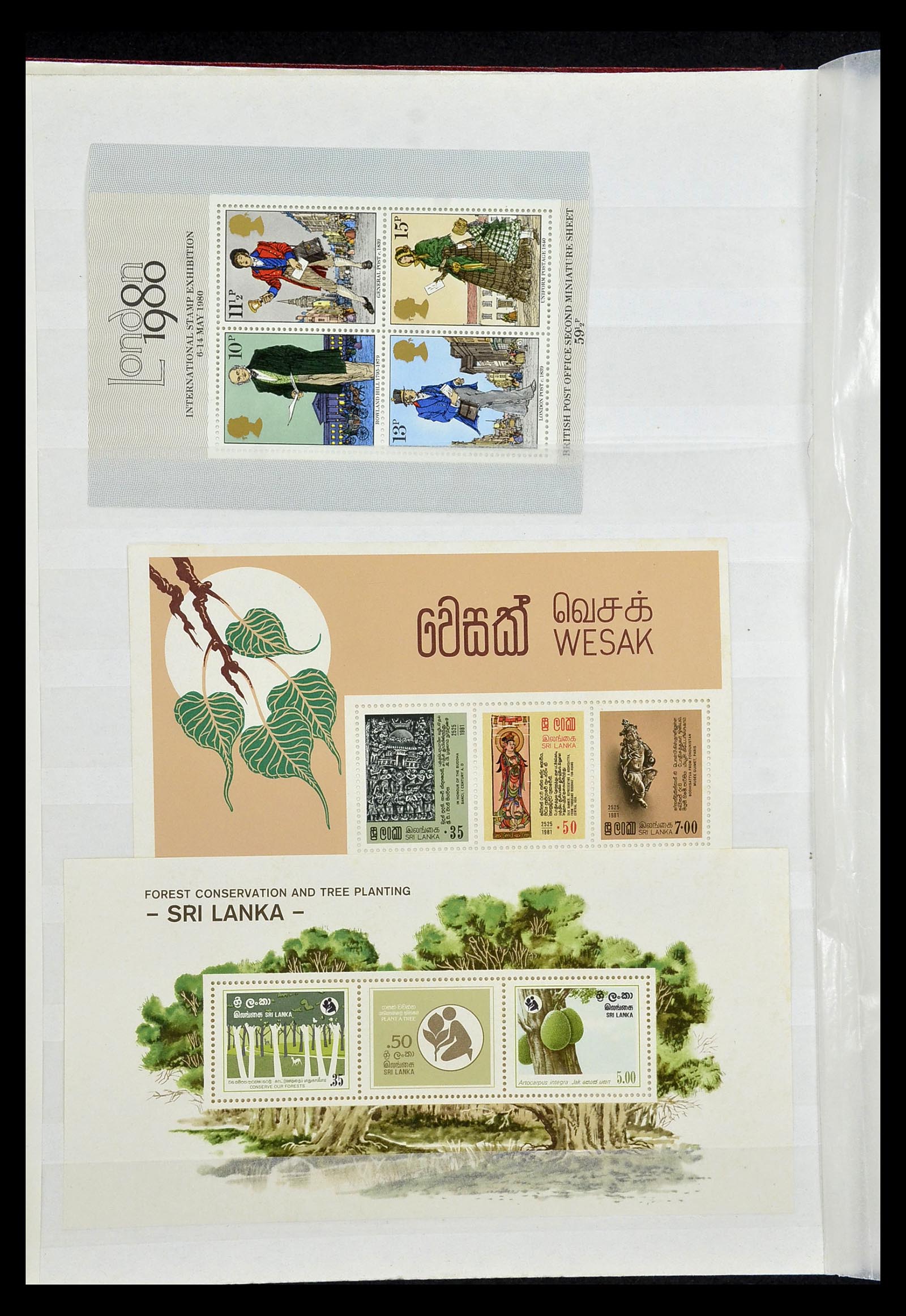 34709 014 - Stamp Collection 34709 World souvenir sheets 1938-2017!