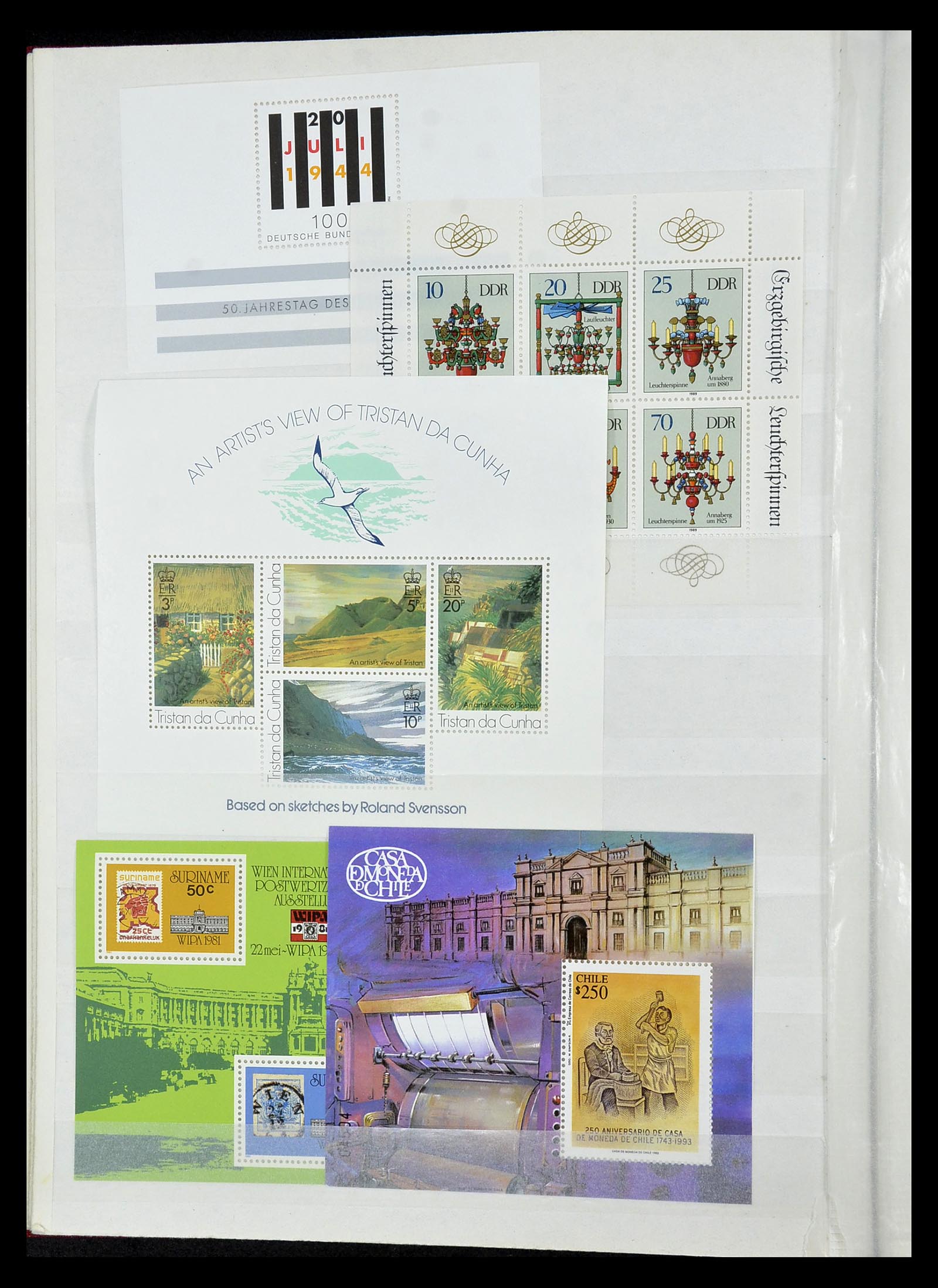 34709 018 - Stamp Collection 34709 World souvenir sheets 1938-2017!