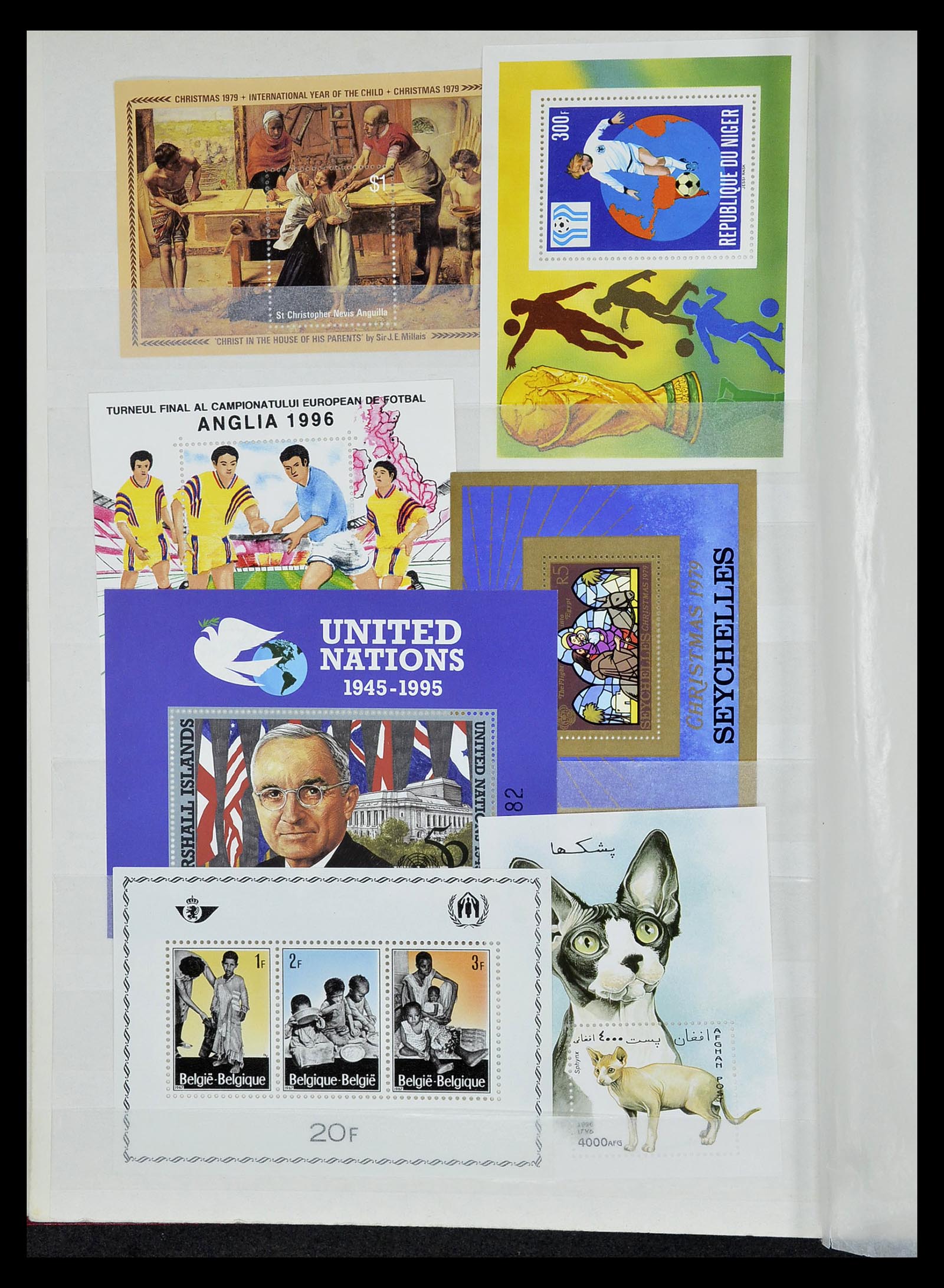 34709 024 - Postzegelverzameling 34709 Wereld blokken 1938-2017!