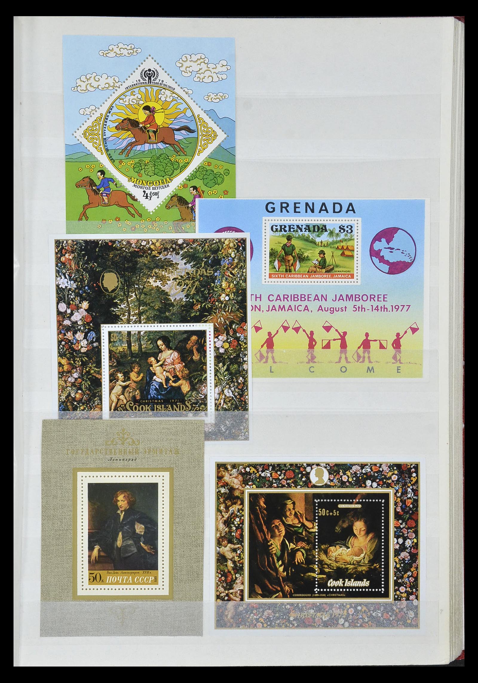 34709 035 - Postzegelverzameling 34709 Wereld blokken 1938-2017!