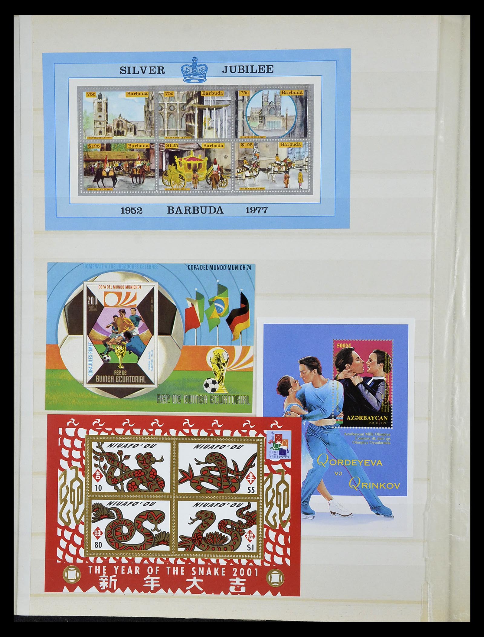 34709 080 - Postzegelverzameling 34709 Wereld blokken 1938-2017!