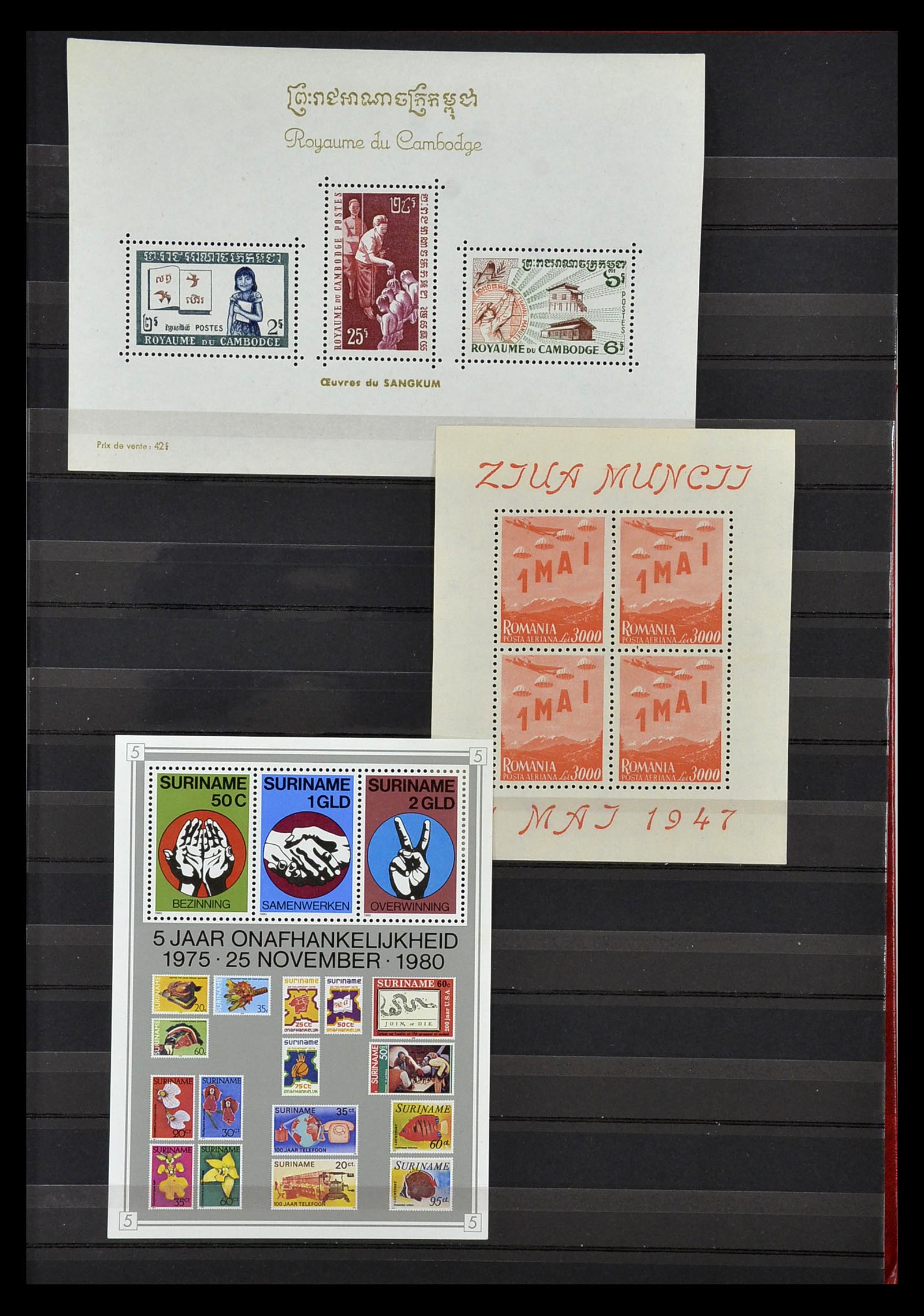 34709 718 - Postzegelverzameling 34709 Wereld blokken 1938-2017!