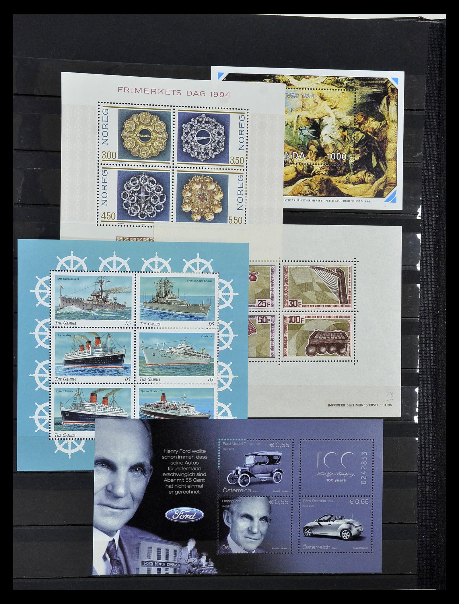 34709 742 - Stamp Collection 34709 World souvenir sheets 1938-2017!