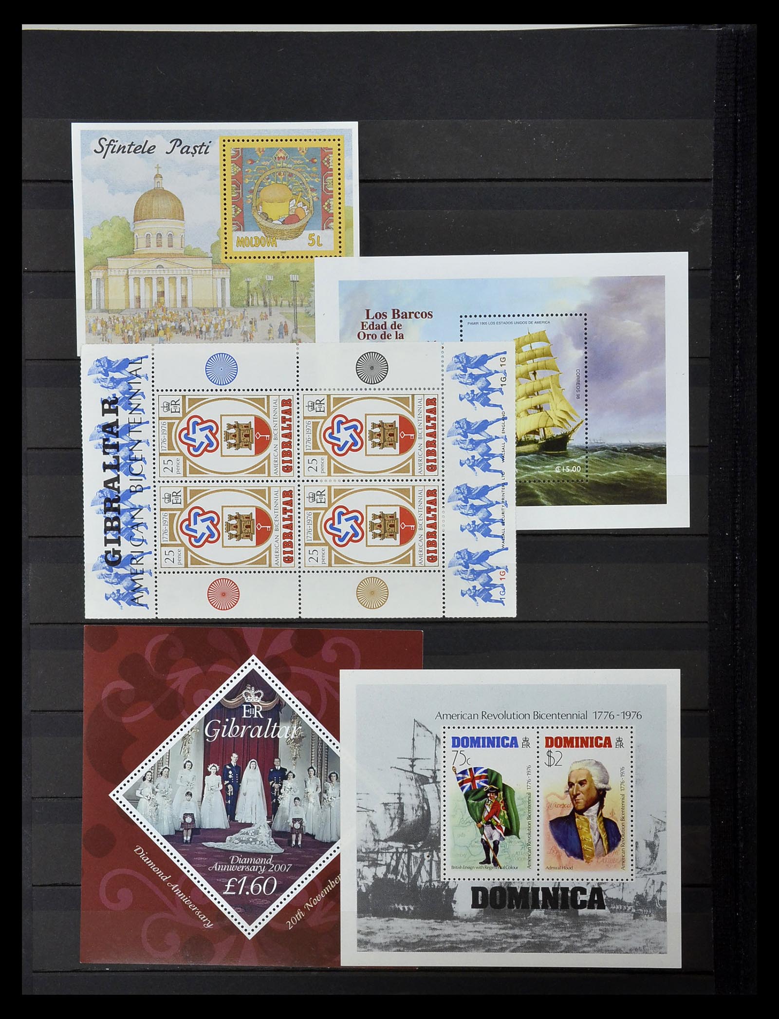 34709 747 - Stamp Collection 34709 World souvenir sheets 1938-2017!