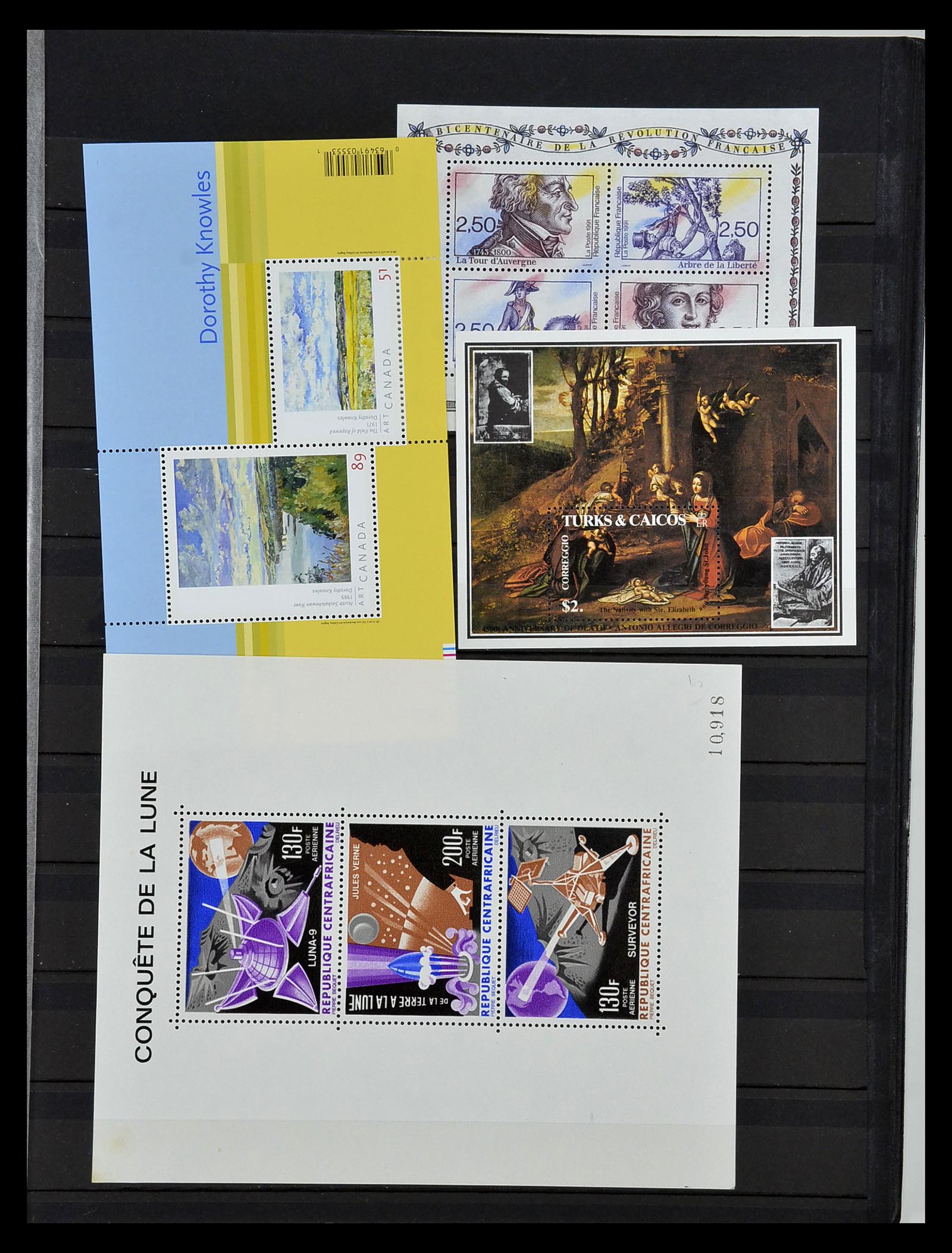 34709 758 - Stamp Collection 34709 World souvenir sheets 1938-2017!