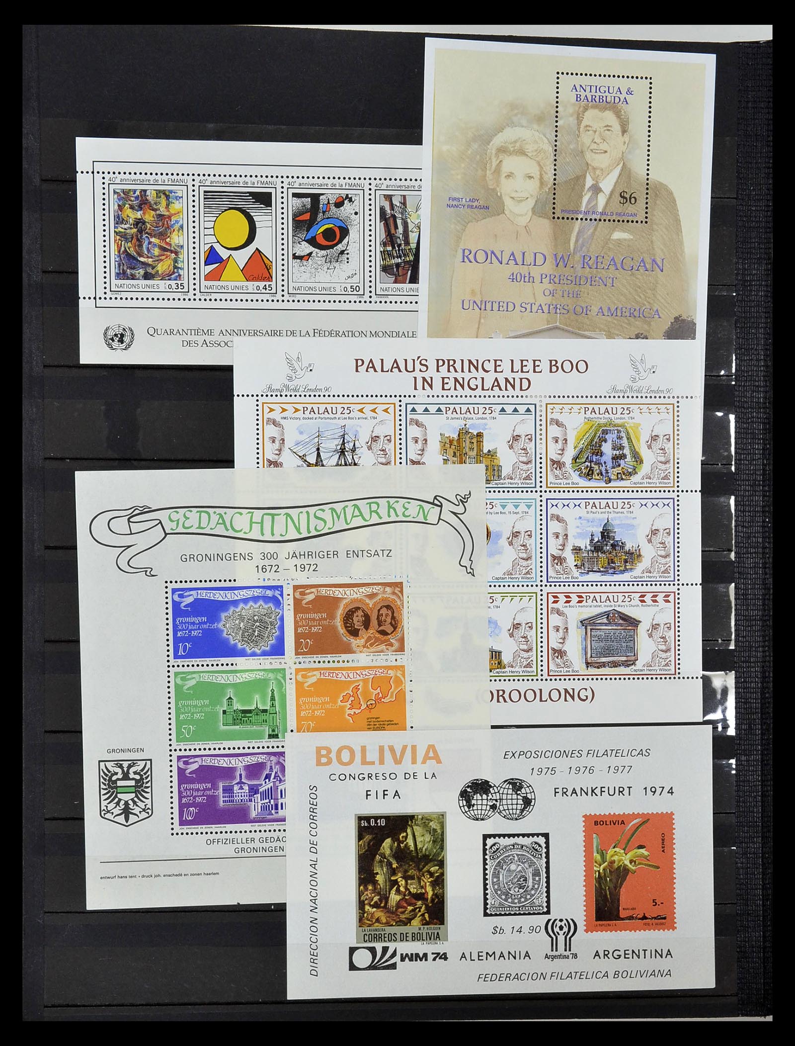 34709 766 - Stamp Collection 34709 World souvenir sheets 1938-2017!