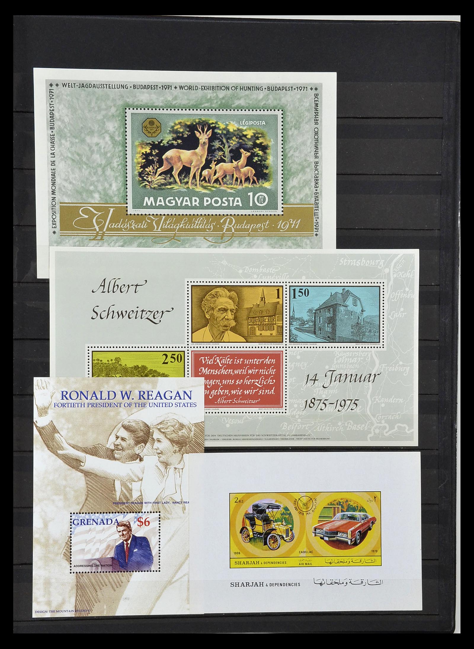 34709 767 - Stamp Collection 34709 World souvenir sheets 1938-2017!