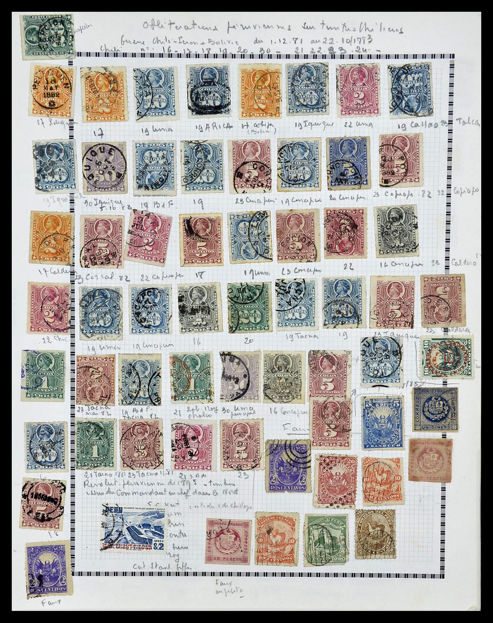 34711 001 - Postzegelverzameling 34711 Peru 1858-1978.